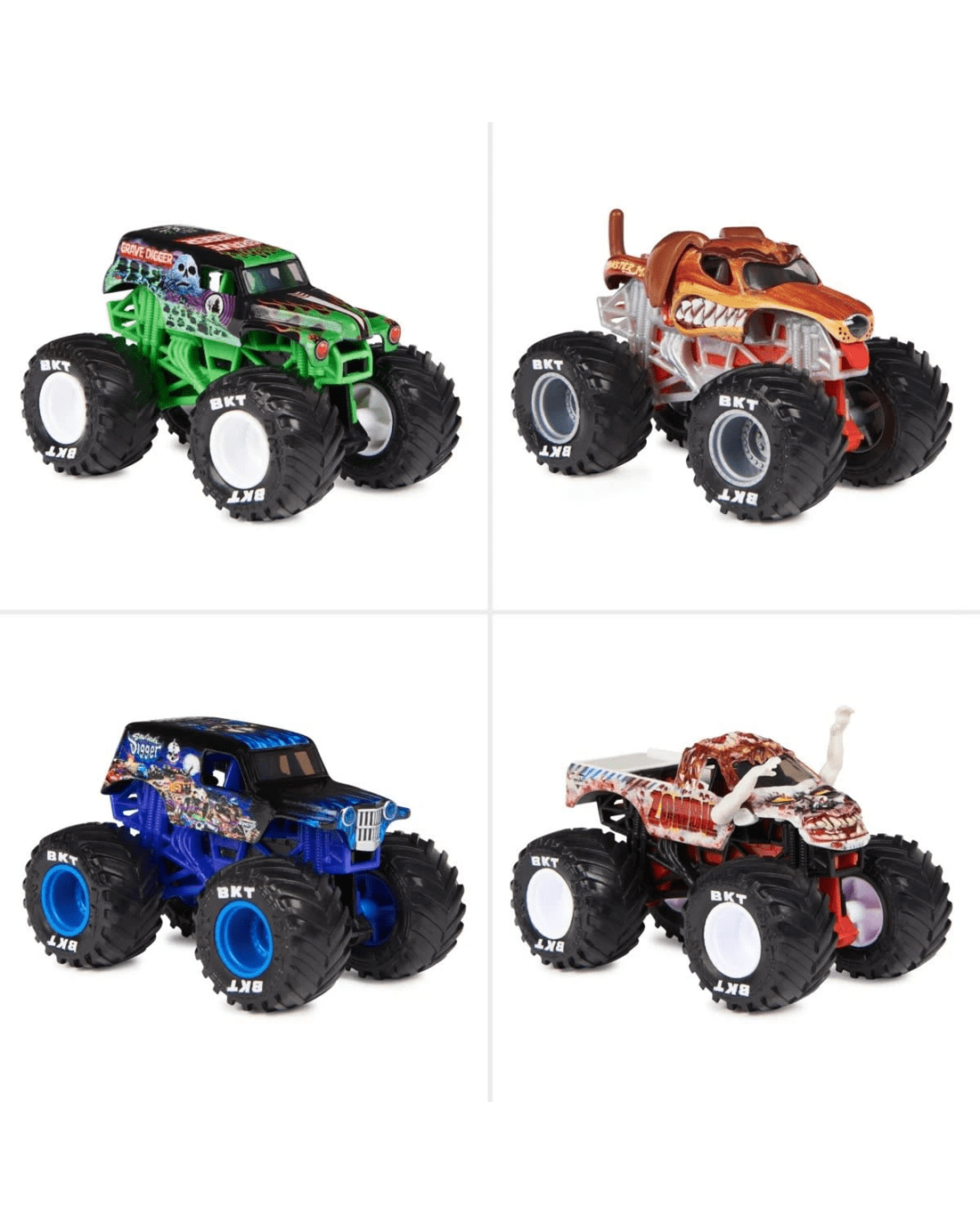 4 Monster Jam 1:64 Die Cast Truck - Assorted, 4 of 8