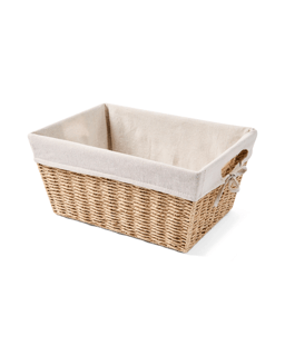 Rectangle Tapered Paper Rope Basket - Natural