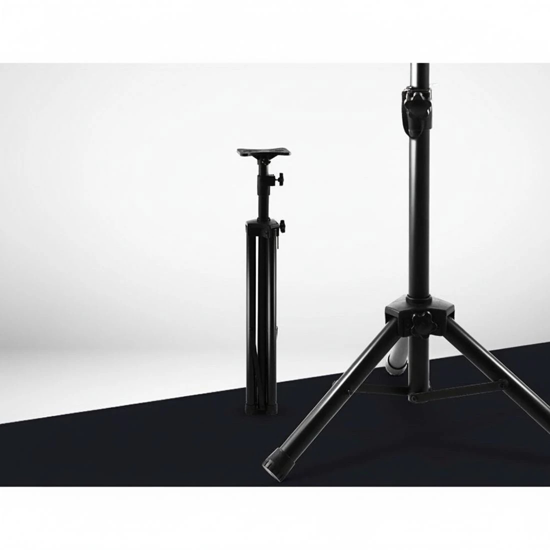 4 Alpha Speaker Stand 65-120cm Adjustable Height Surround Sound Studio Home 2pcs - Black, 4 of 6
