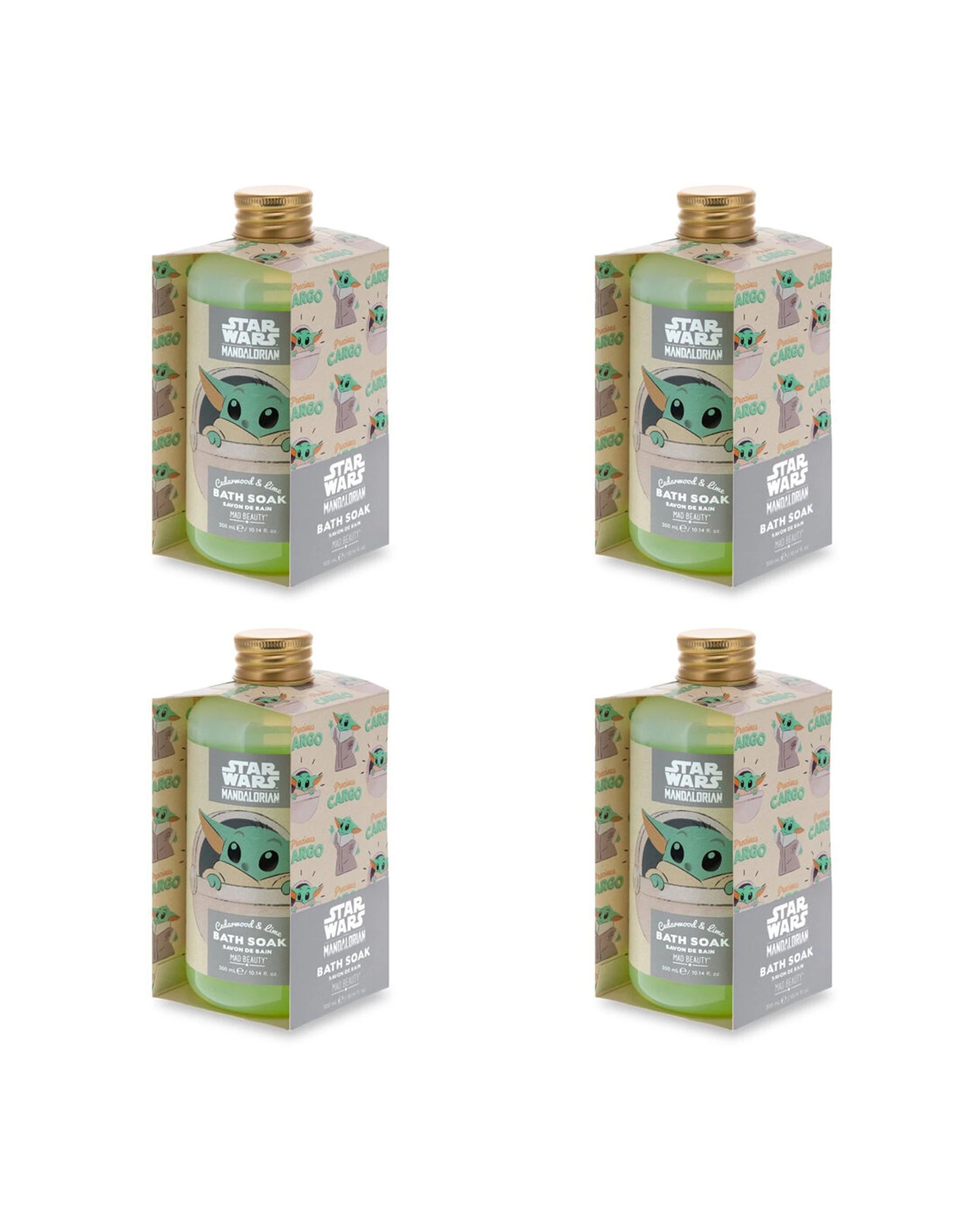 1 Star Wars Grogu The Child Scented Bath Soak Salts 4PK Jasmine And Fragrance 300ml - Green, 1 of 1