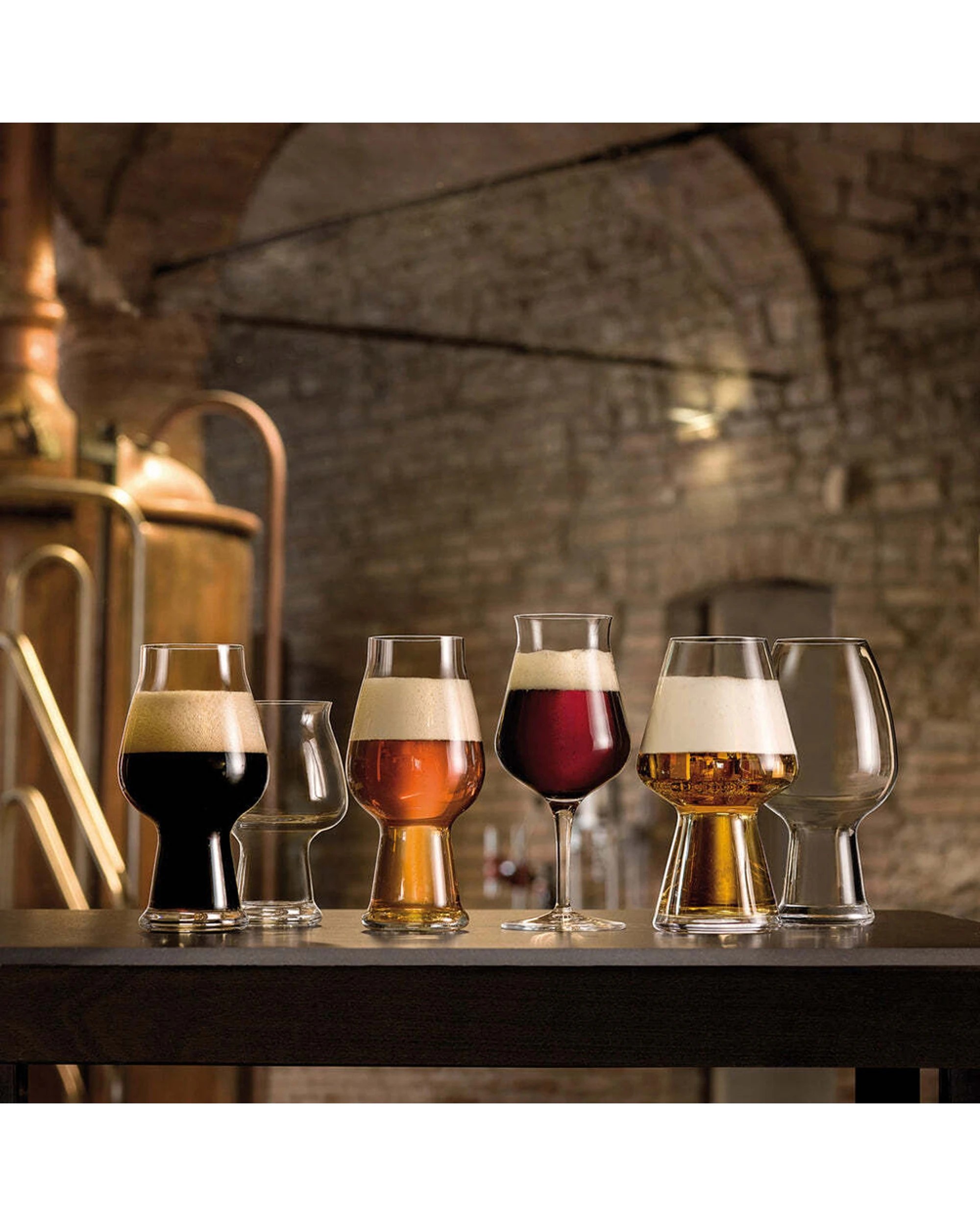 6 Luigi Bormioli 2pc Birrateque Seasonal Beer Glasses Set 750ml - Clear, 6 of 6