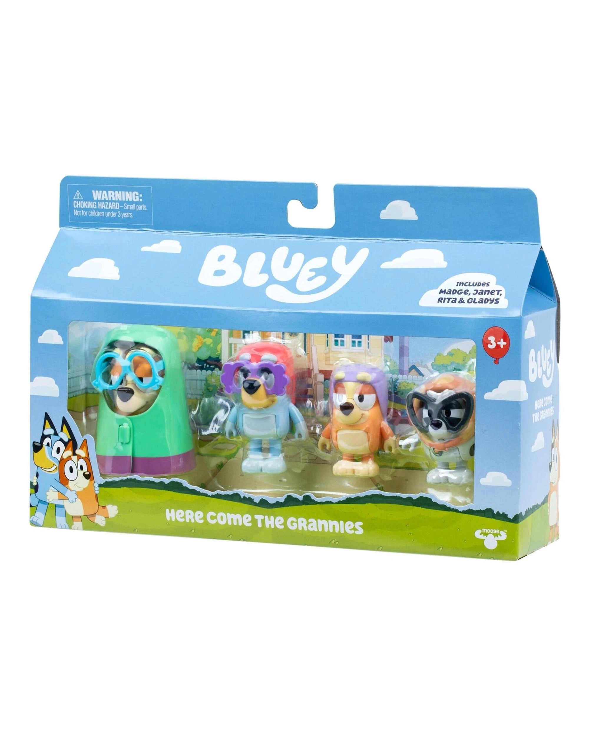 2 Bluey Here Come the Grannies Action Figure 4 Pack, 2 of 7