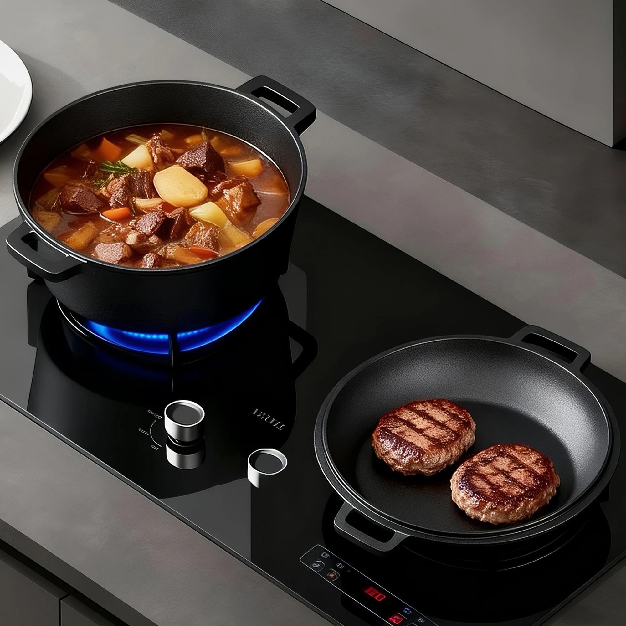 8 Toque 5.84L Double Dutch Oven 2 in 1, 8 of 9