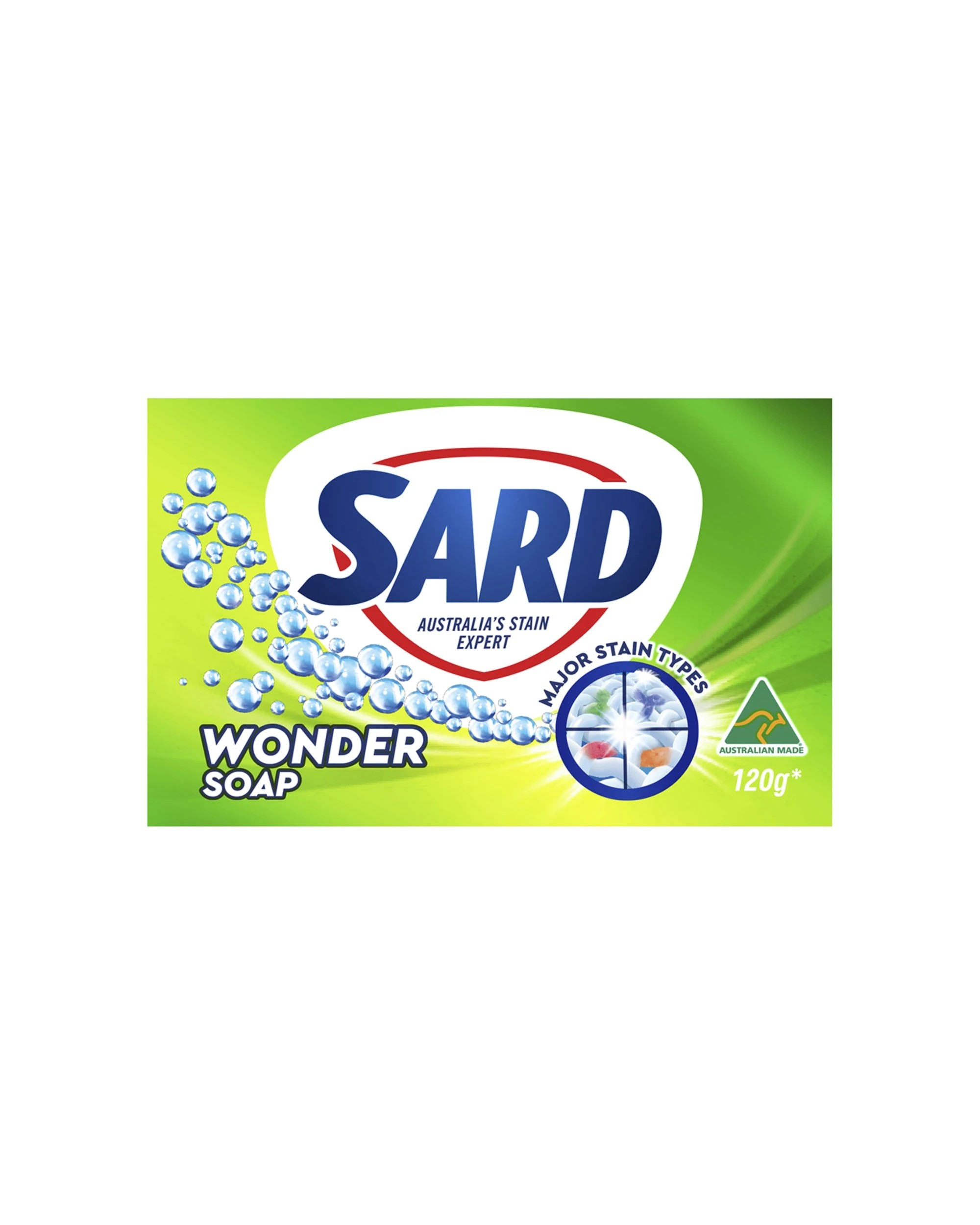 3 Sard Wonder 4PK Soap 120g Effective Stain Removal Safe For Colours Whites - Multi, 3 of 3