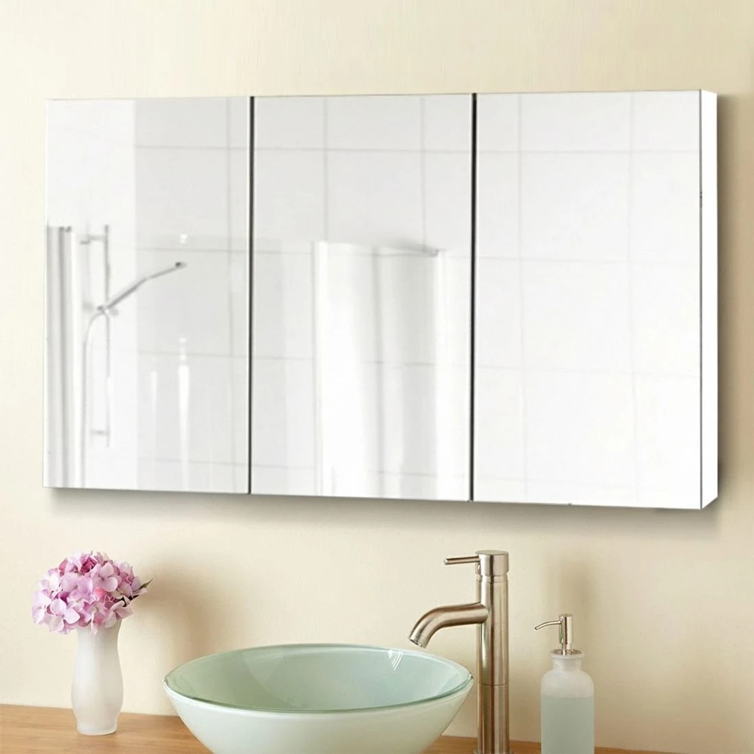 6 Cefito Bathroom Mirror Cabinet 1200x720mm - White, 6 of 6