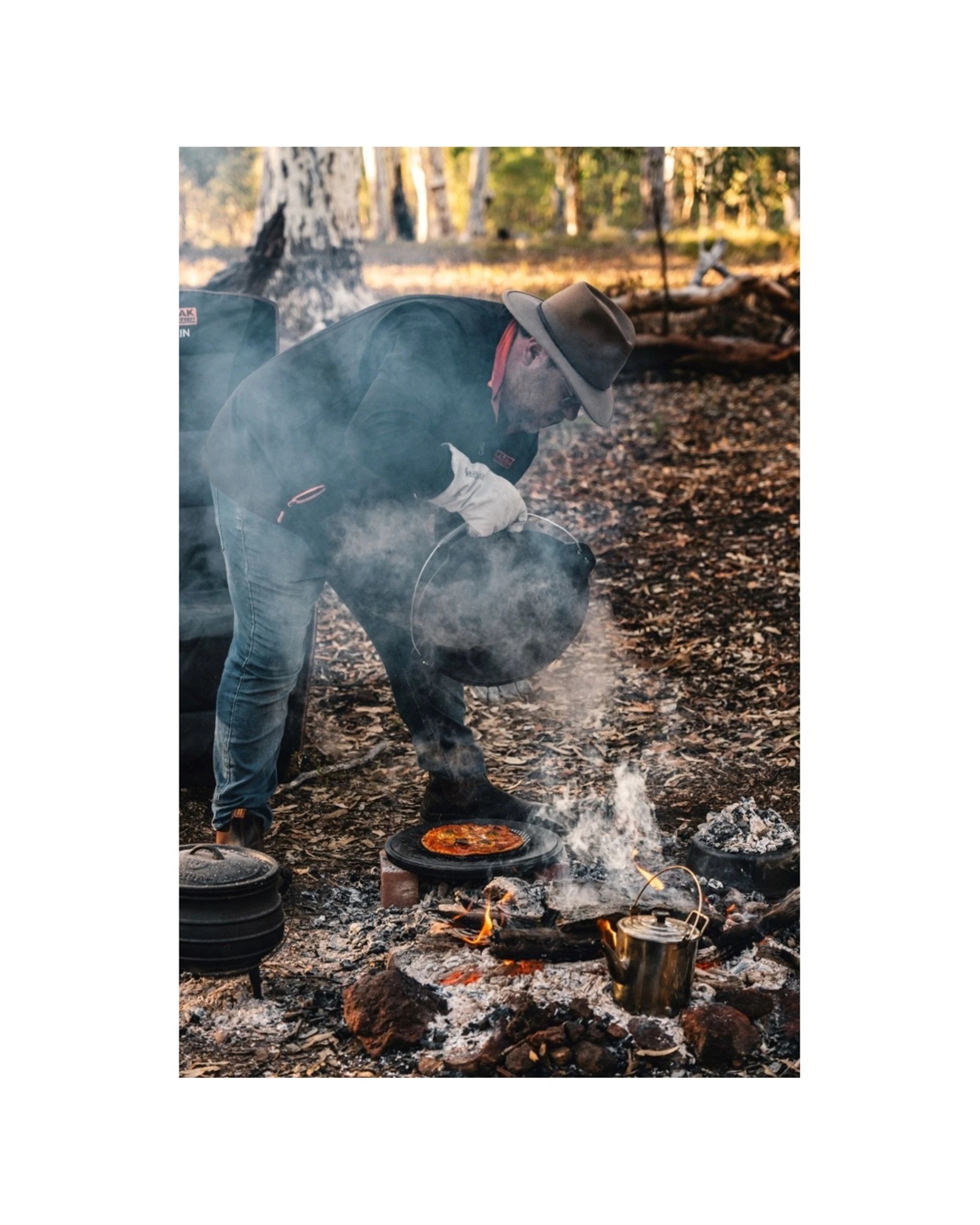 5 Wildtrak Cast Iron 12qt Camp Oven Pot Pre-Seasoned Camping Cookware - Black, 5 of 5