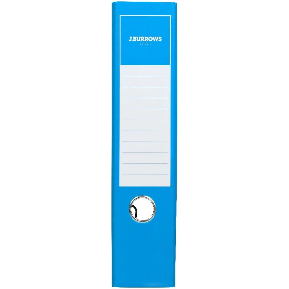 3 J.Burrows A4 Lever Arch 2-Ring Binder Gloss Blue, 3 of 6