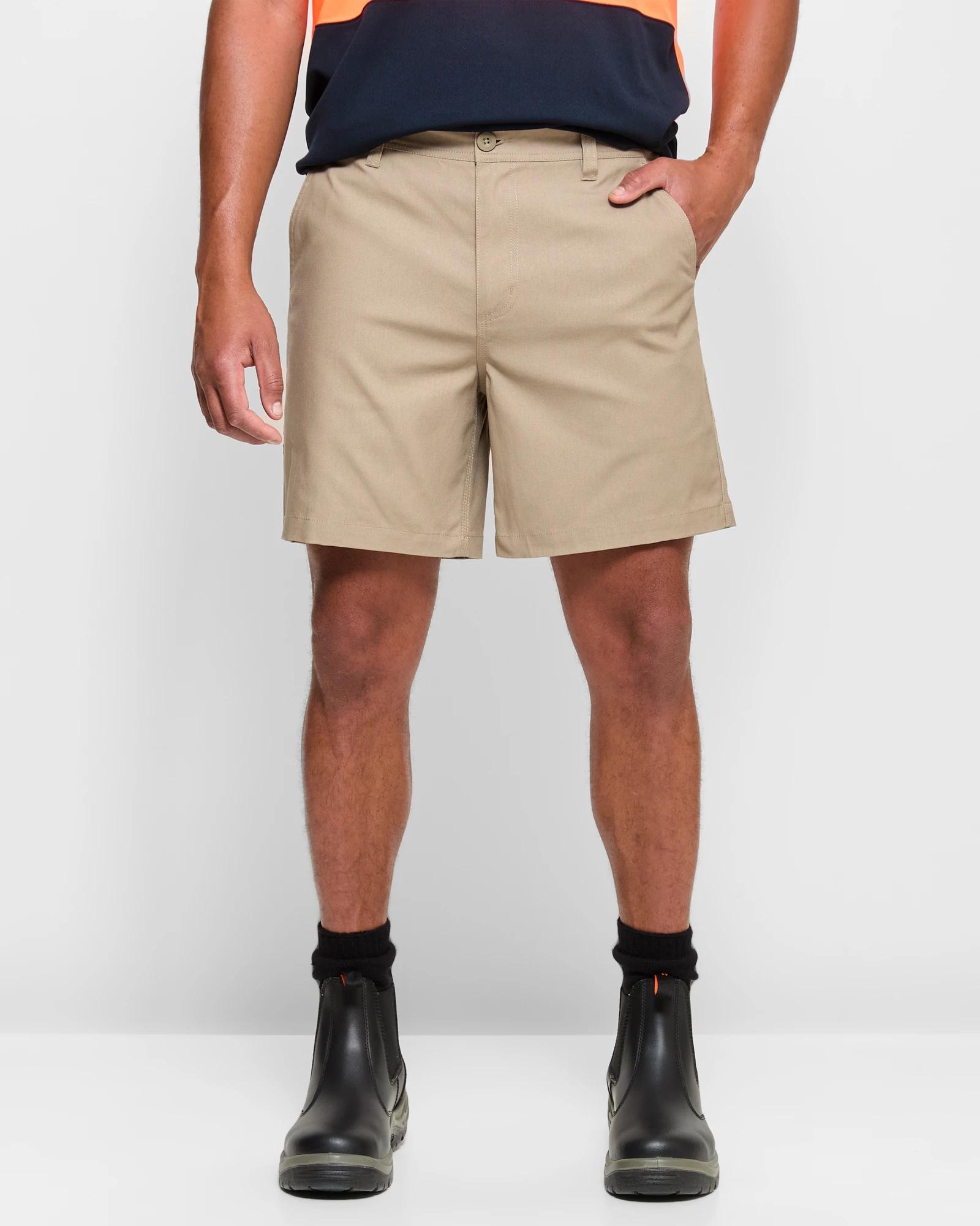 1 Australian Cotton Work Shorts - Graphite STONE, 1 of 5