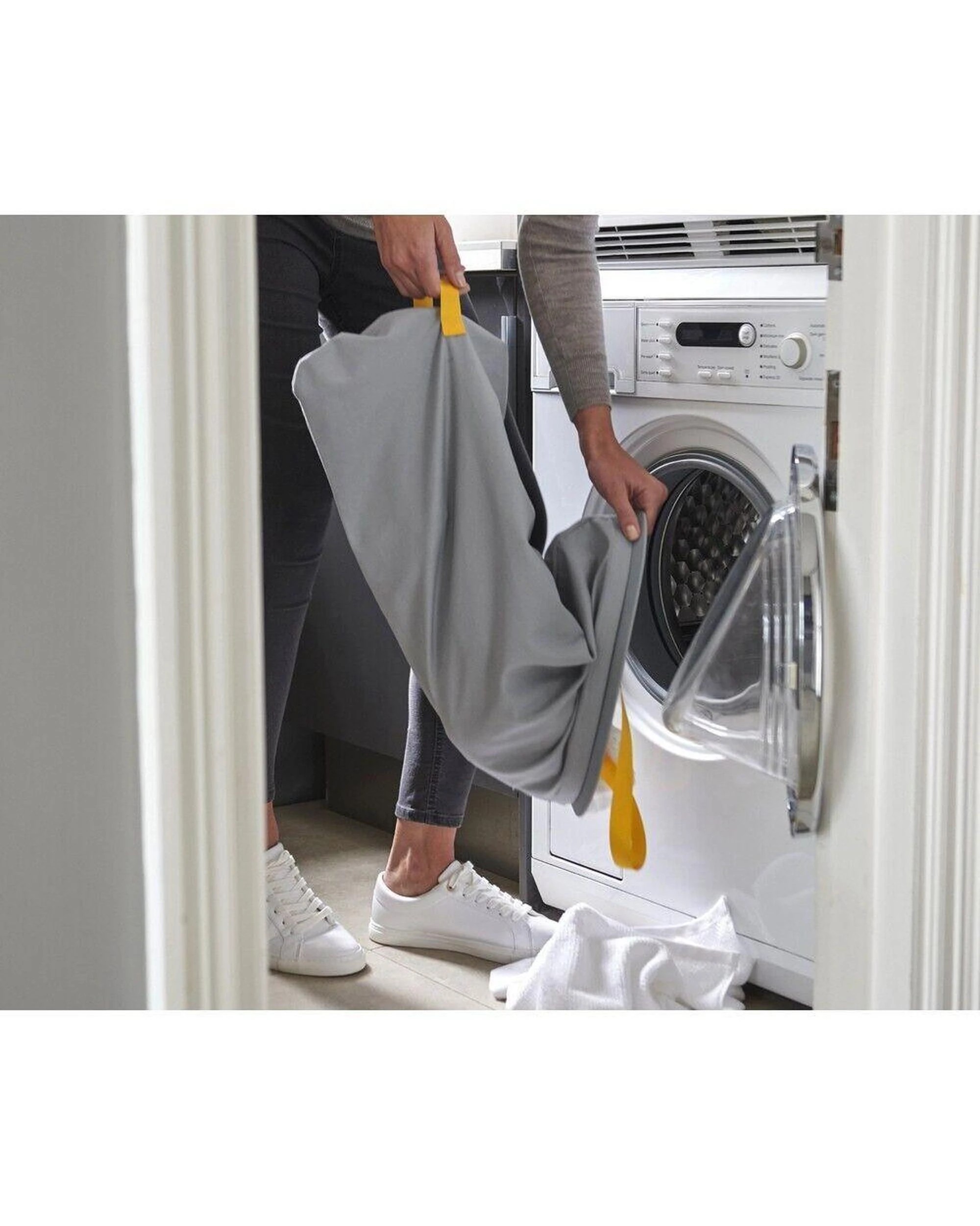 3 Joseph Joseph Tota 60L Laundry Separation Basket Grey 50001, 3 of 9