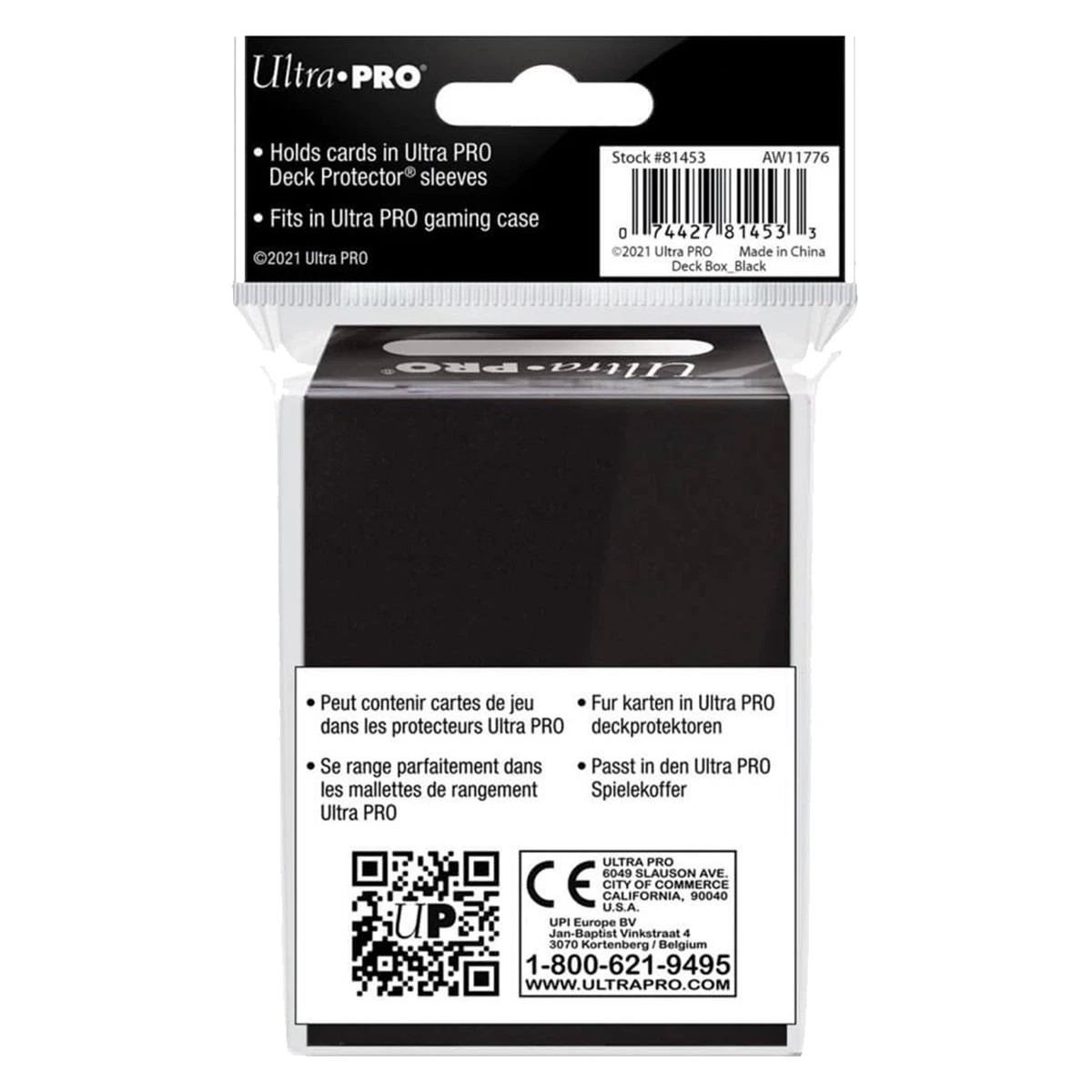 2 Ultra Pro Deck Box - Solid Black - Black, 2 of 3