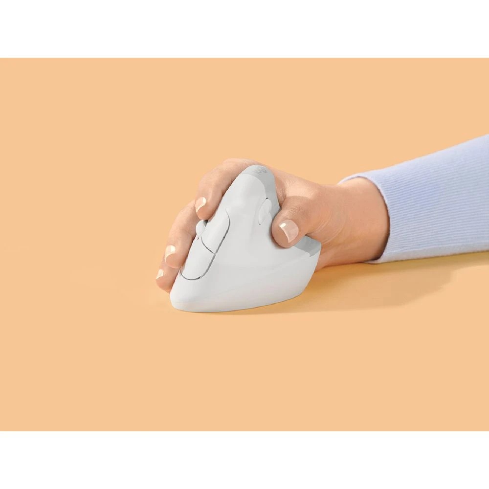 8 Logitech Lift for Mac Vertical Ergonomic Mouse Off-White, 8 of 10