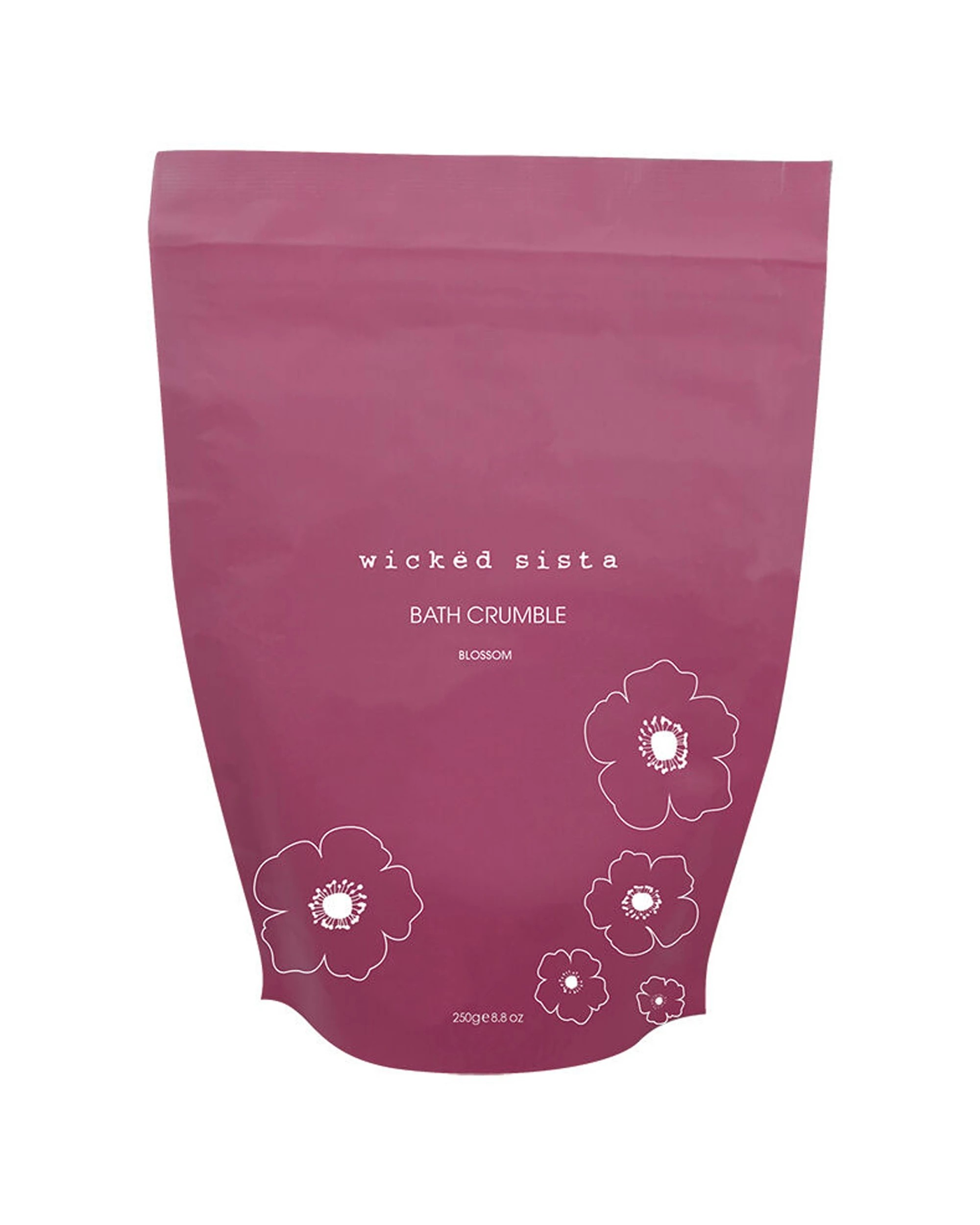 1 Wicked Sista Metallic Bath Crumble Effervescent Blossom Soak 250g - Pink, 1 of 1
