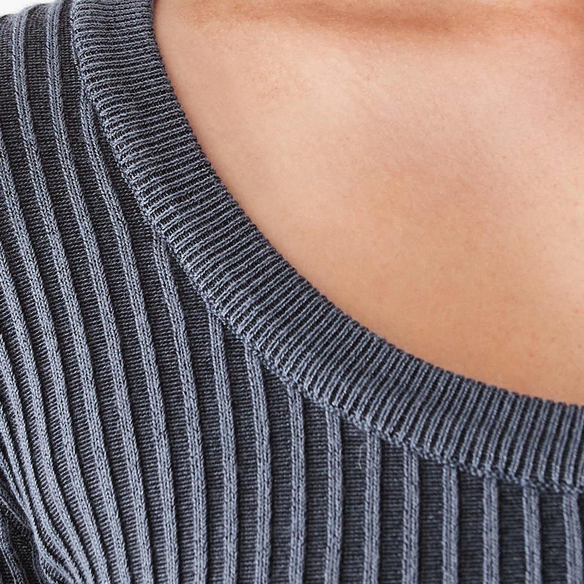 5 Long Sleeve True Knit Scoop Neck Top Vntg Ind, 5 of 6