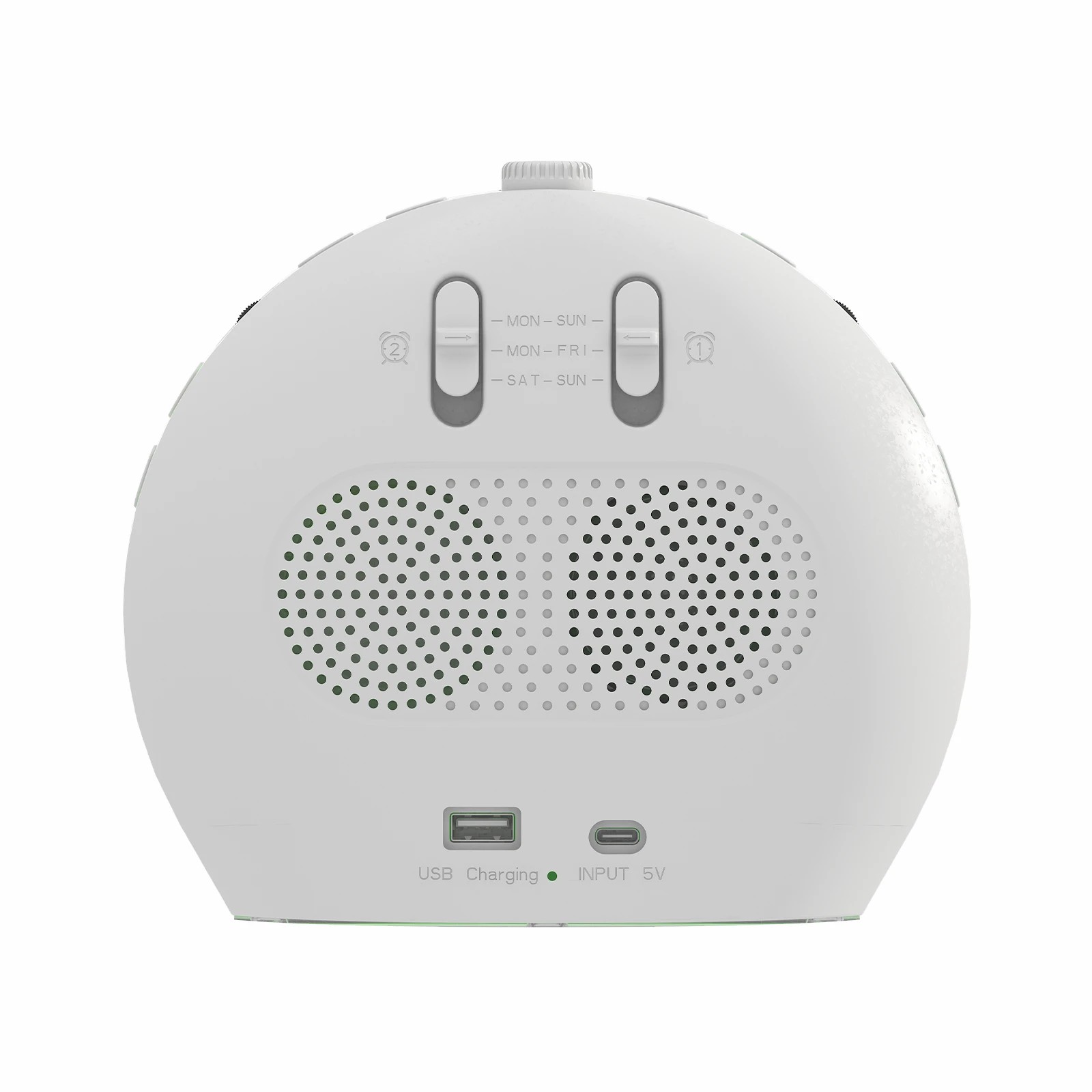 3 Advwin White Noise Machine Atmosphere Lamp Bedside Night Light Sunrise Alarm Clock Wake Up Light - White, 3 of 7