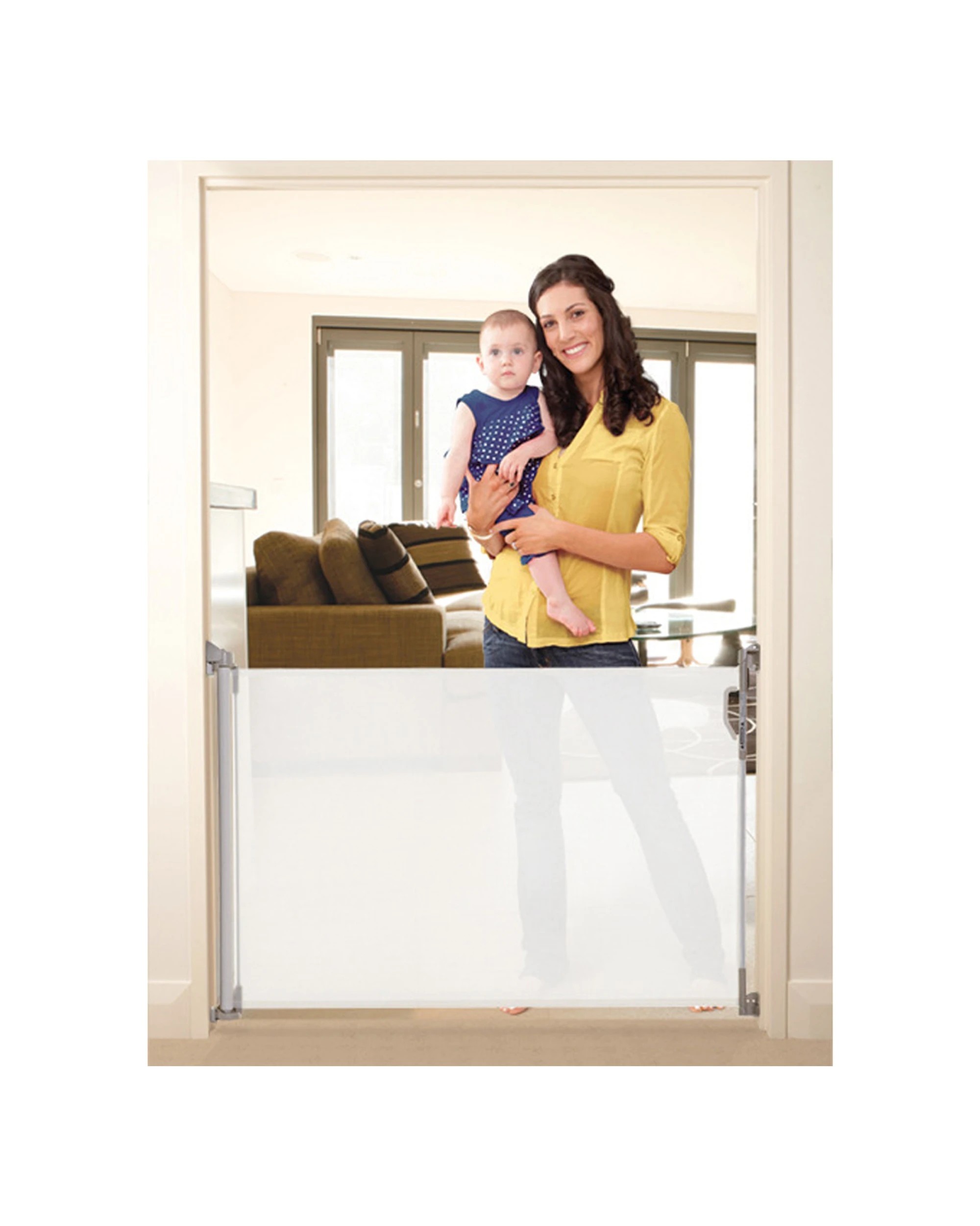 6 Dreambaby Retractable Safety Gate Indoor Outdoor For Children And Pets.
 - White, 6 of 6