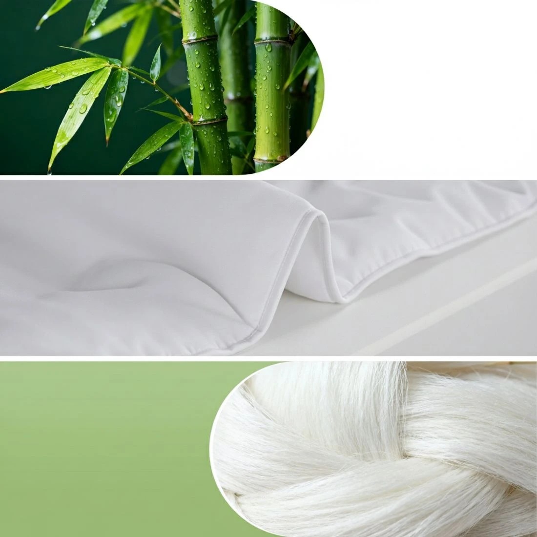 4 Giselle Bedding 200GSM Bamboo Quilt Summer Quilts All Season Doona Duvet - Queen Bed - White, 4 of 9