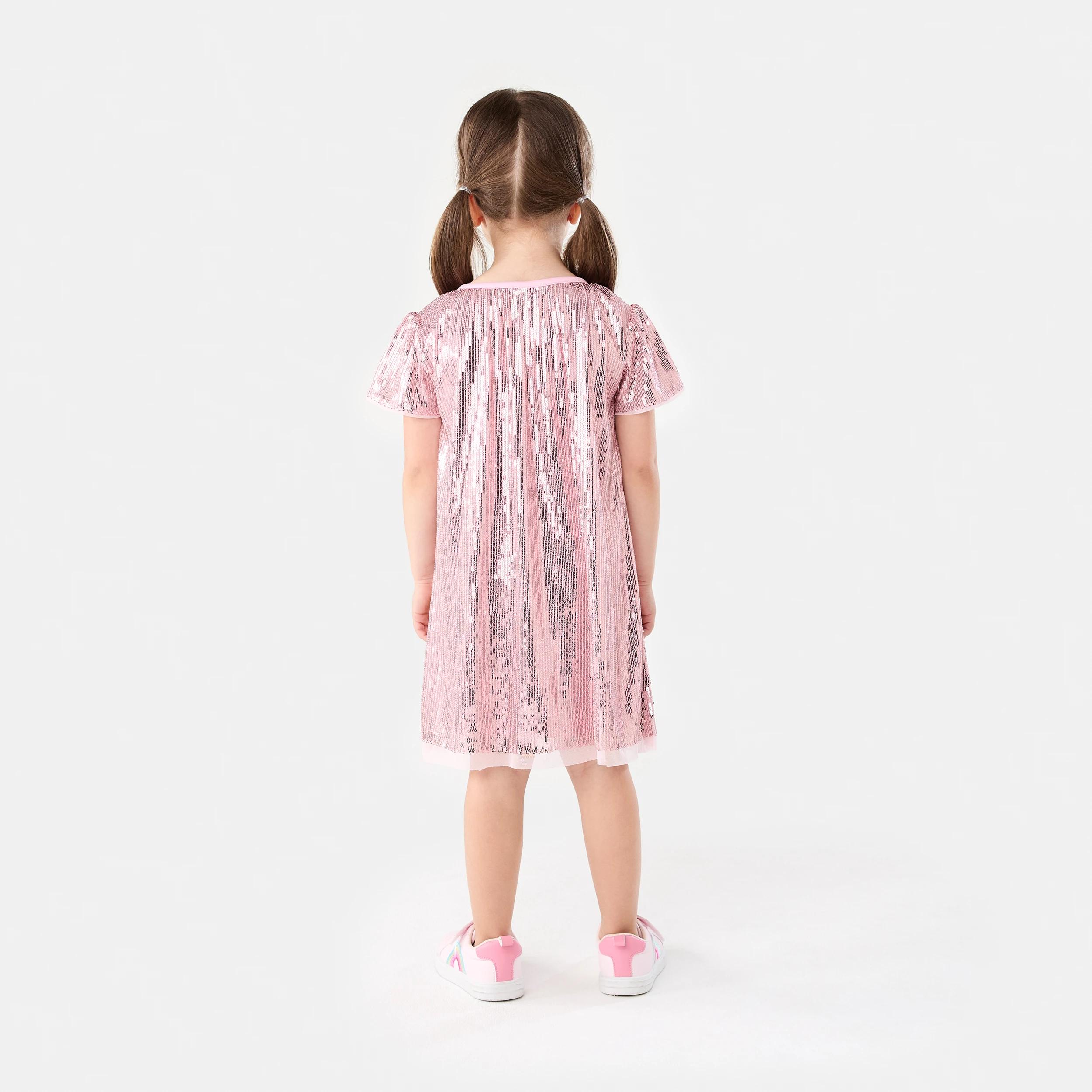 8 Sequin Party Dress Bllet Pink, 8 of 8