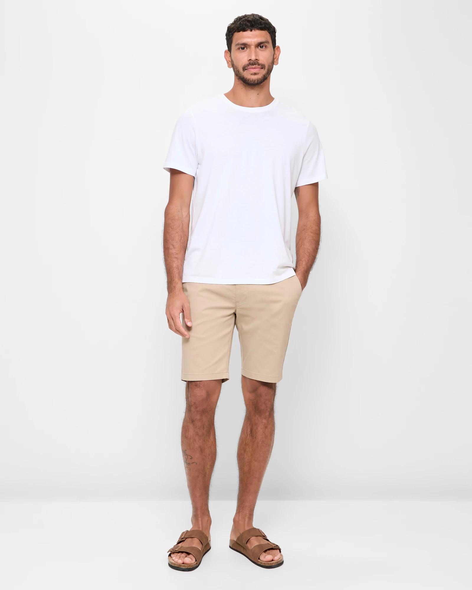 2 Target Man Australian Cotton Slim Chino Shorts TAN, 2 of 5