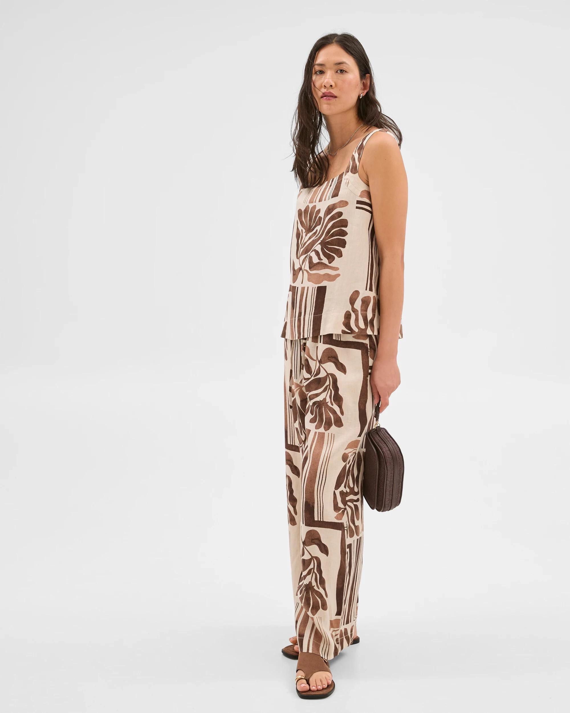 3 Target European Linen Stitch Detail Cami BATIK PRINT, 3 of 7