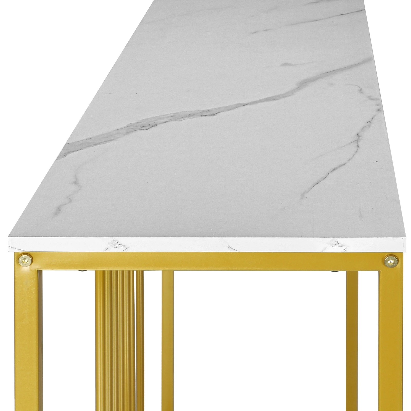 9 Oikiture Marble Dinning Table Nesting Coffee Side End Table Accent Console Table
 - Multi, 9 of 10