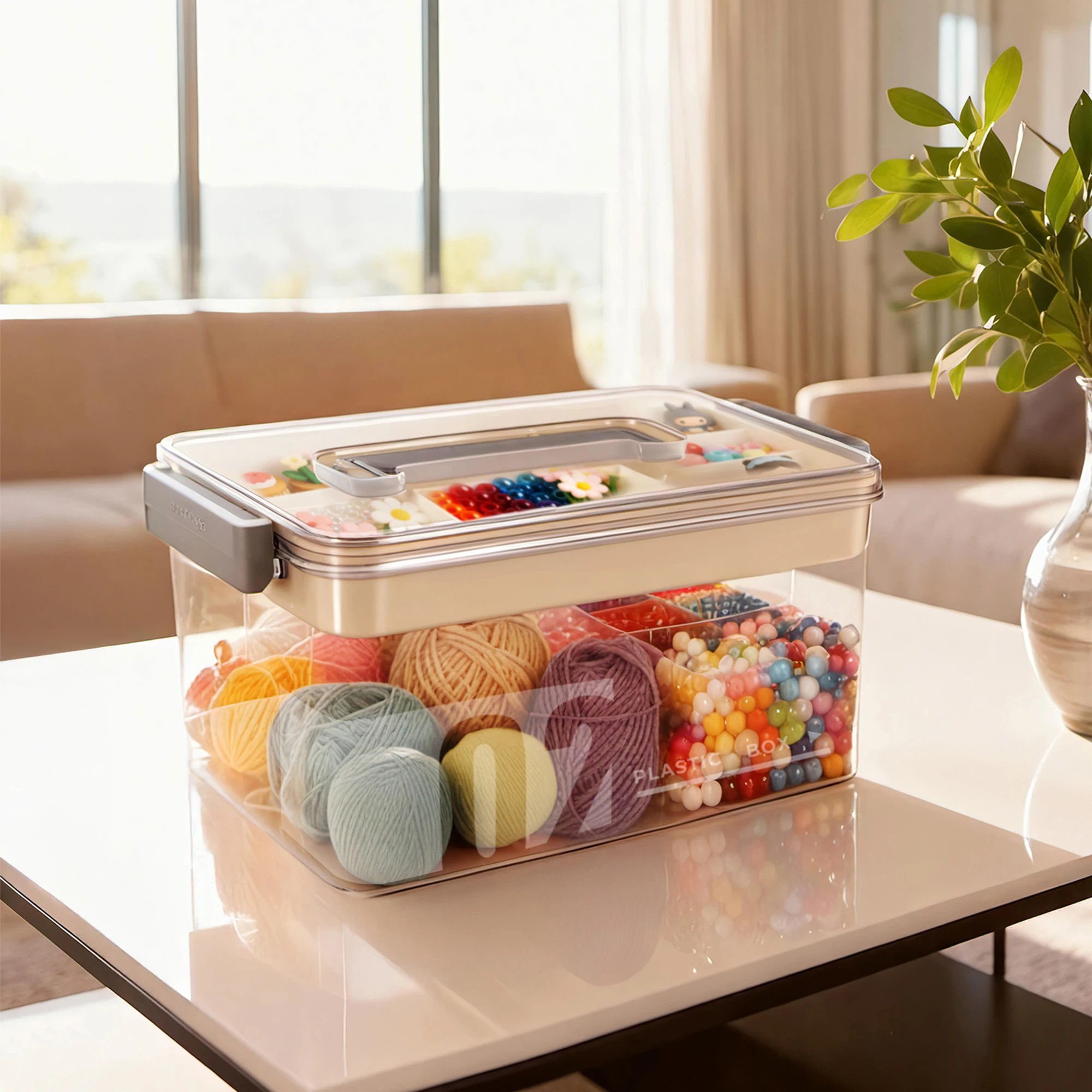 8 Levede Medicine Storage Box With Handles - Clear, 8 of 9