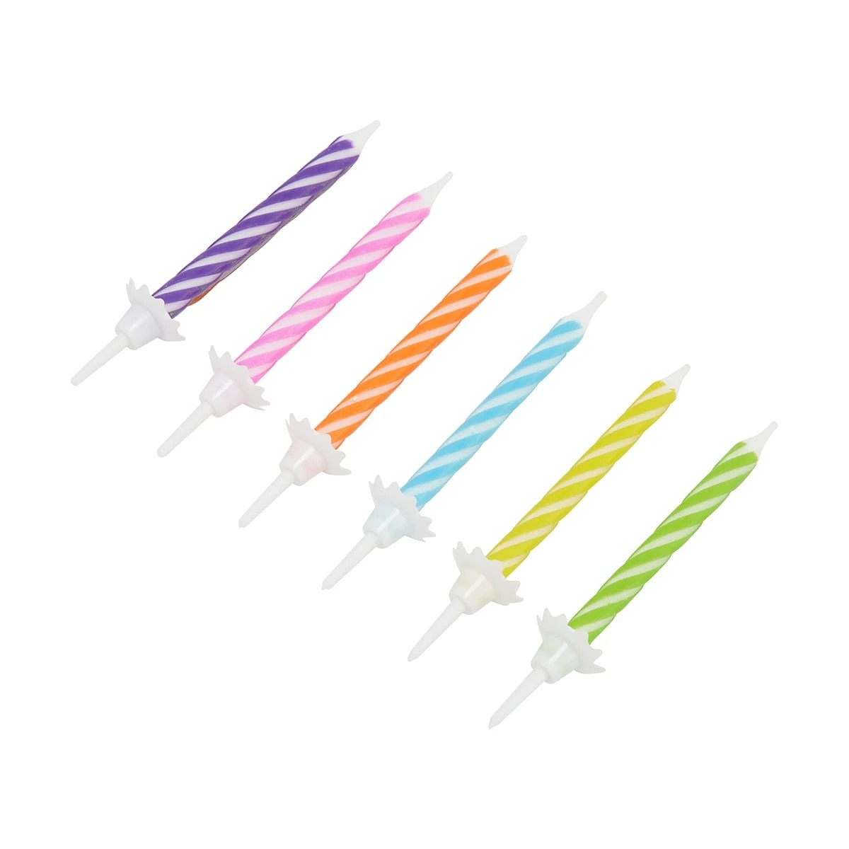 5 24 Pack Striped Candles, 5 of 8