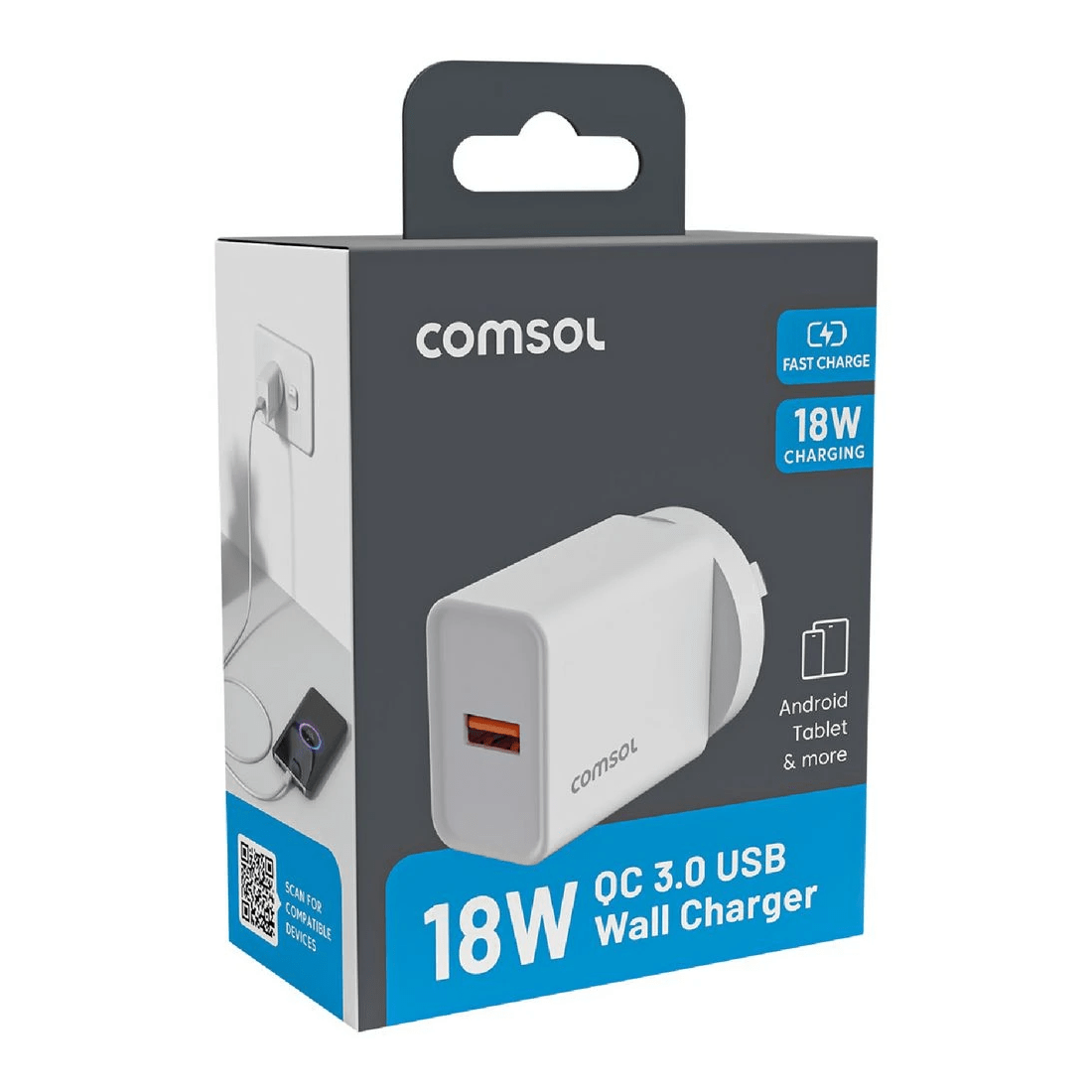 2 Comsol 18W Wall Charger White, 2 of 5