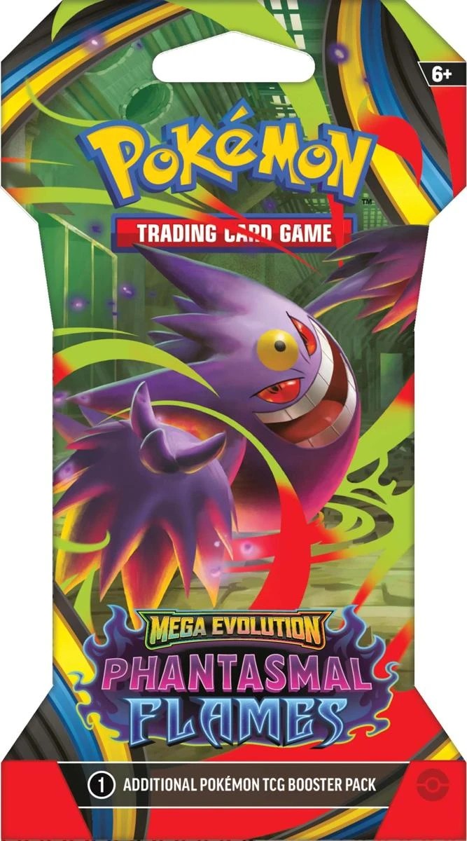 3 Pokemon Trading Card Game: Mega Evolution - Phantasmal Flames Blisters - Assorted, 3 of 6