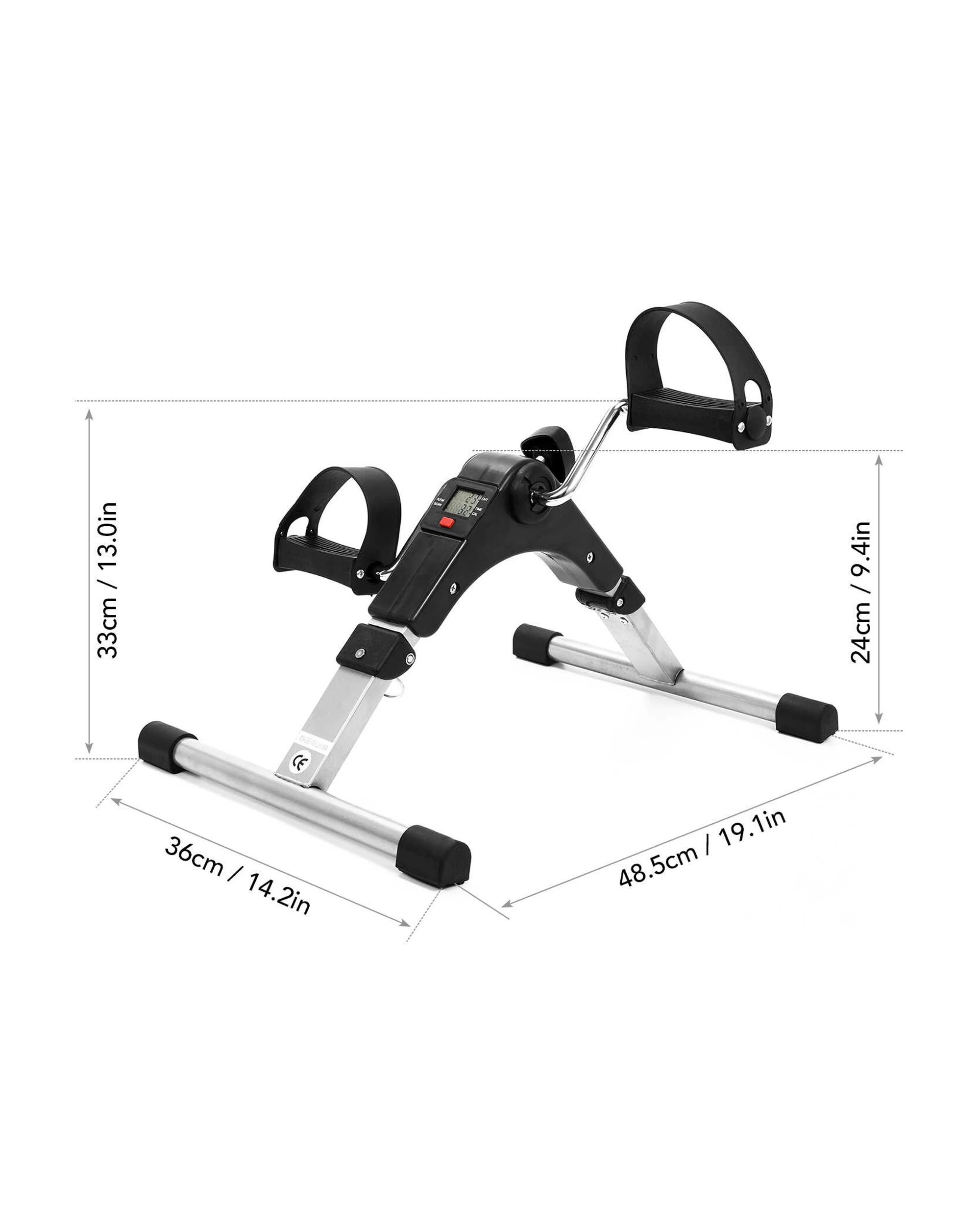 5 TODO Mini Folding Exercise Bike Pedal Trainer Gym Under Office Desk Cycle Arm/ Leg Workout, 5 of 6