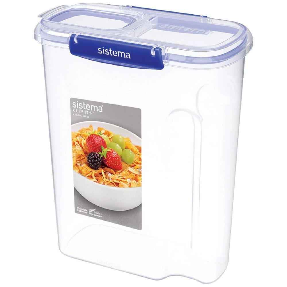 1 Sistema Klip It Plus 4.2L Cereal Container, 1 of 3