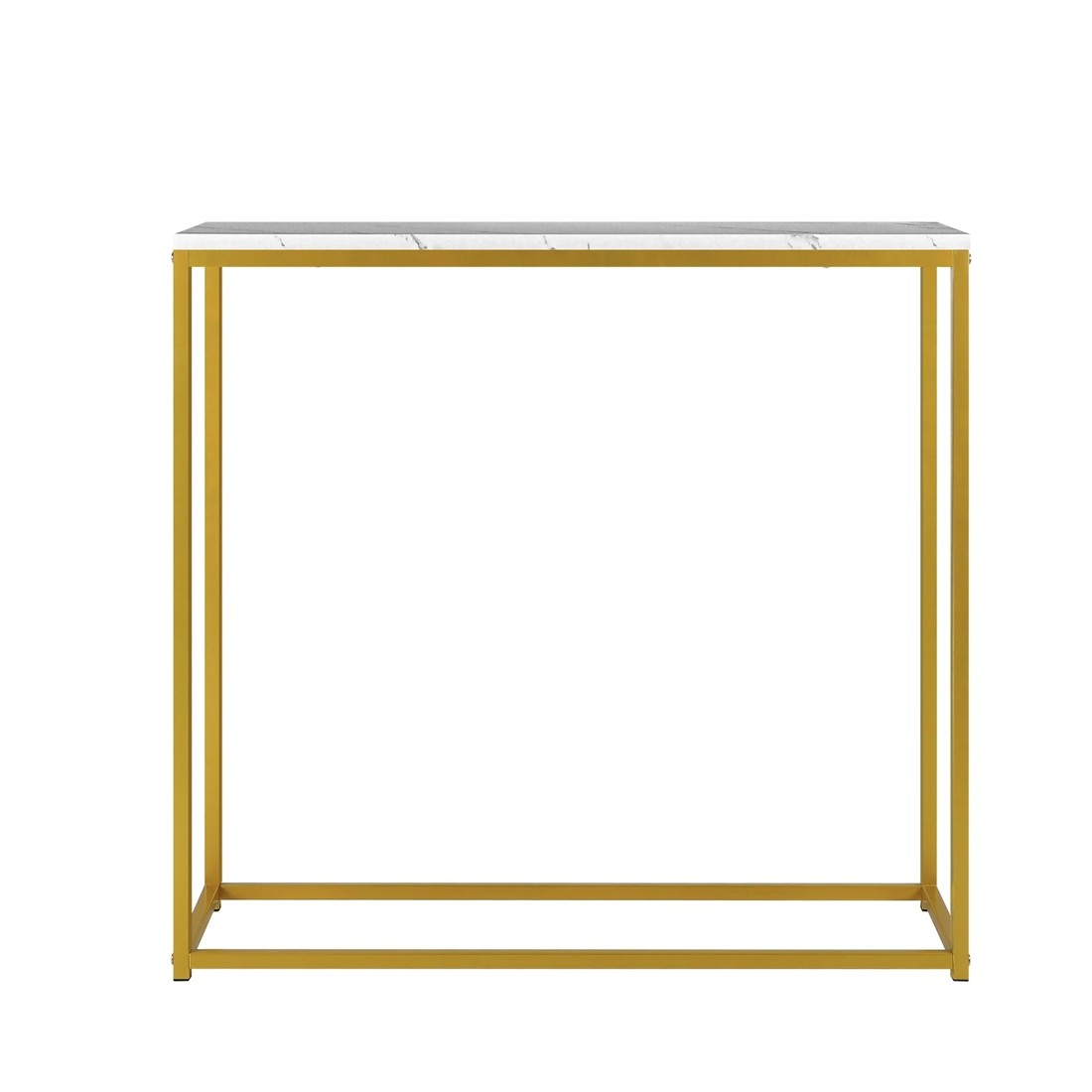 6 Oikiture Console Table Marble-look Iron Hallway Desk Entry Display
 - Multi, 6 of 10