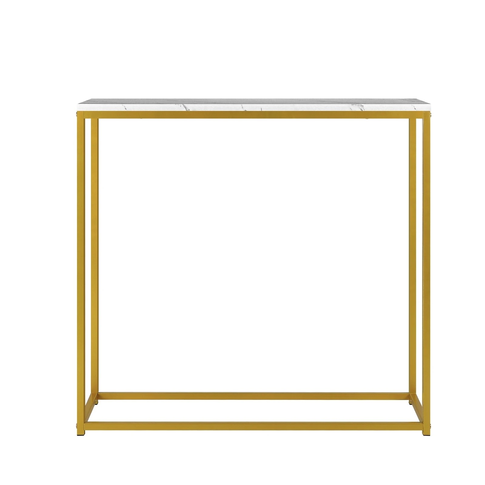 6 Oikiture Console Table Marble-look Iron Hallway Desk Entry Display
 - Multi, 6 of 10