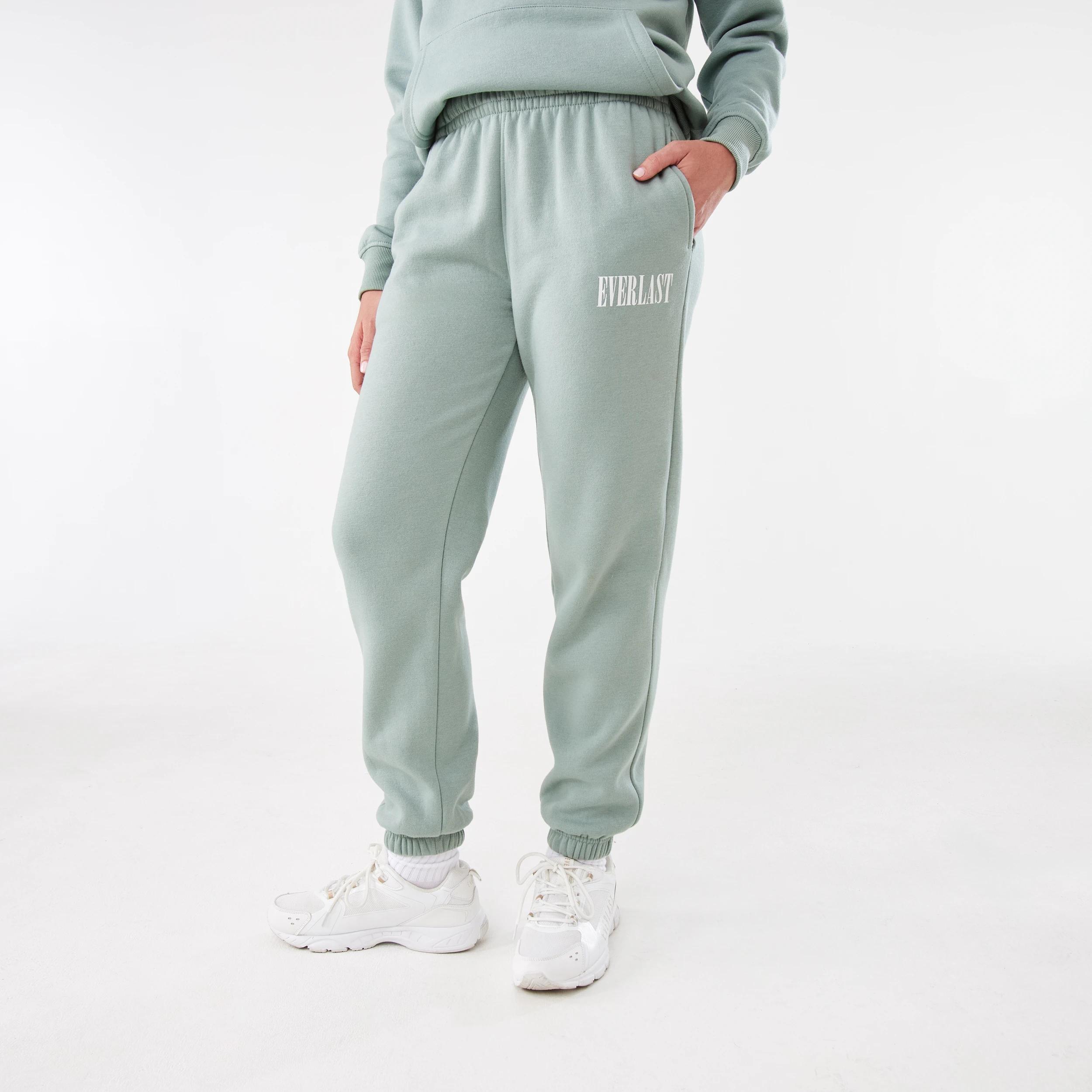 1 Everlast Womens Athletic Club Sweatpants EVERLAST BLOCK LOGO SAGE GREEN, 1 of 9