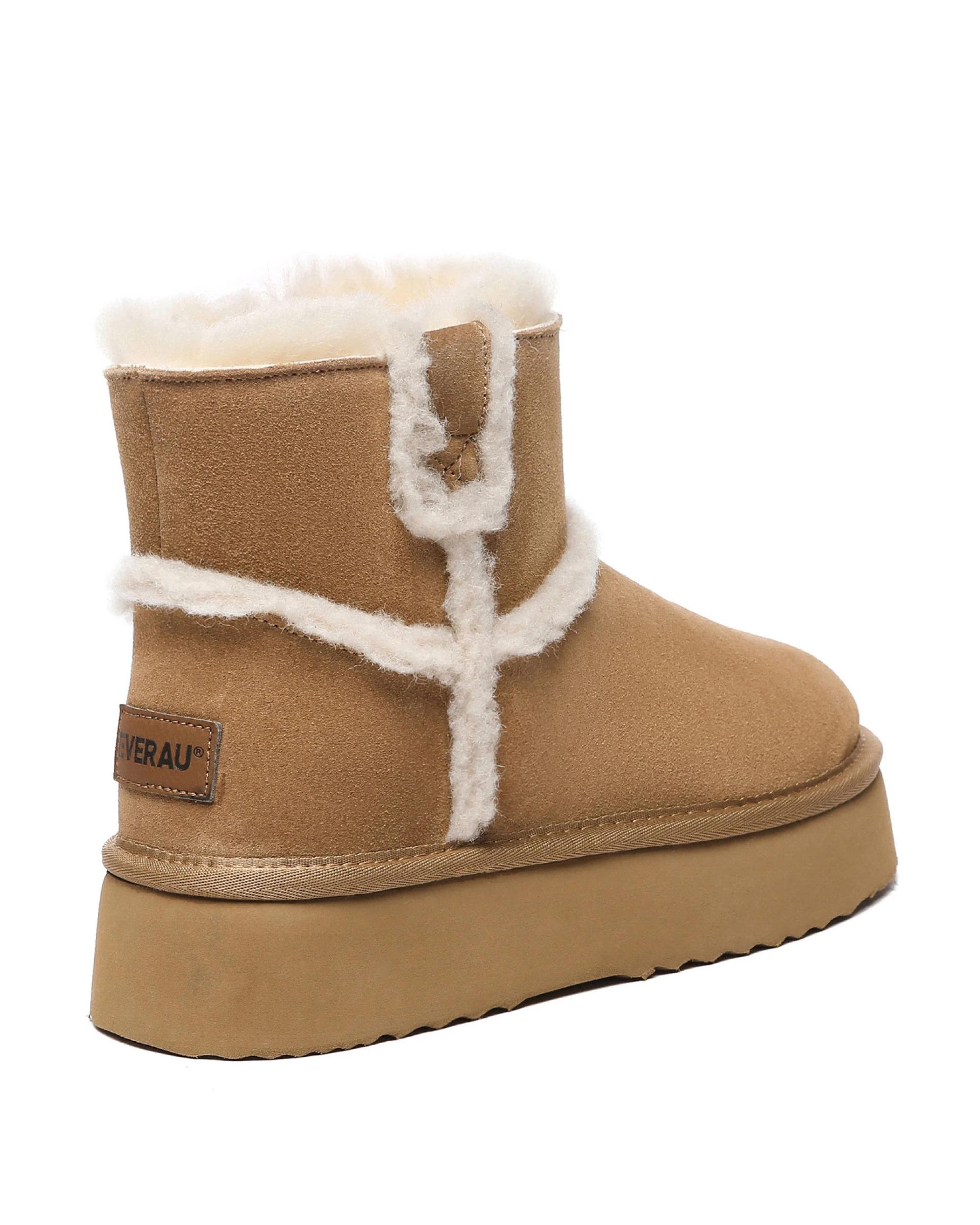 3 Everau Womens Schunck Platform CHESTNUT, 3 of 5