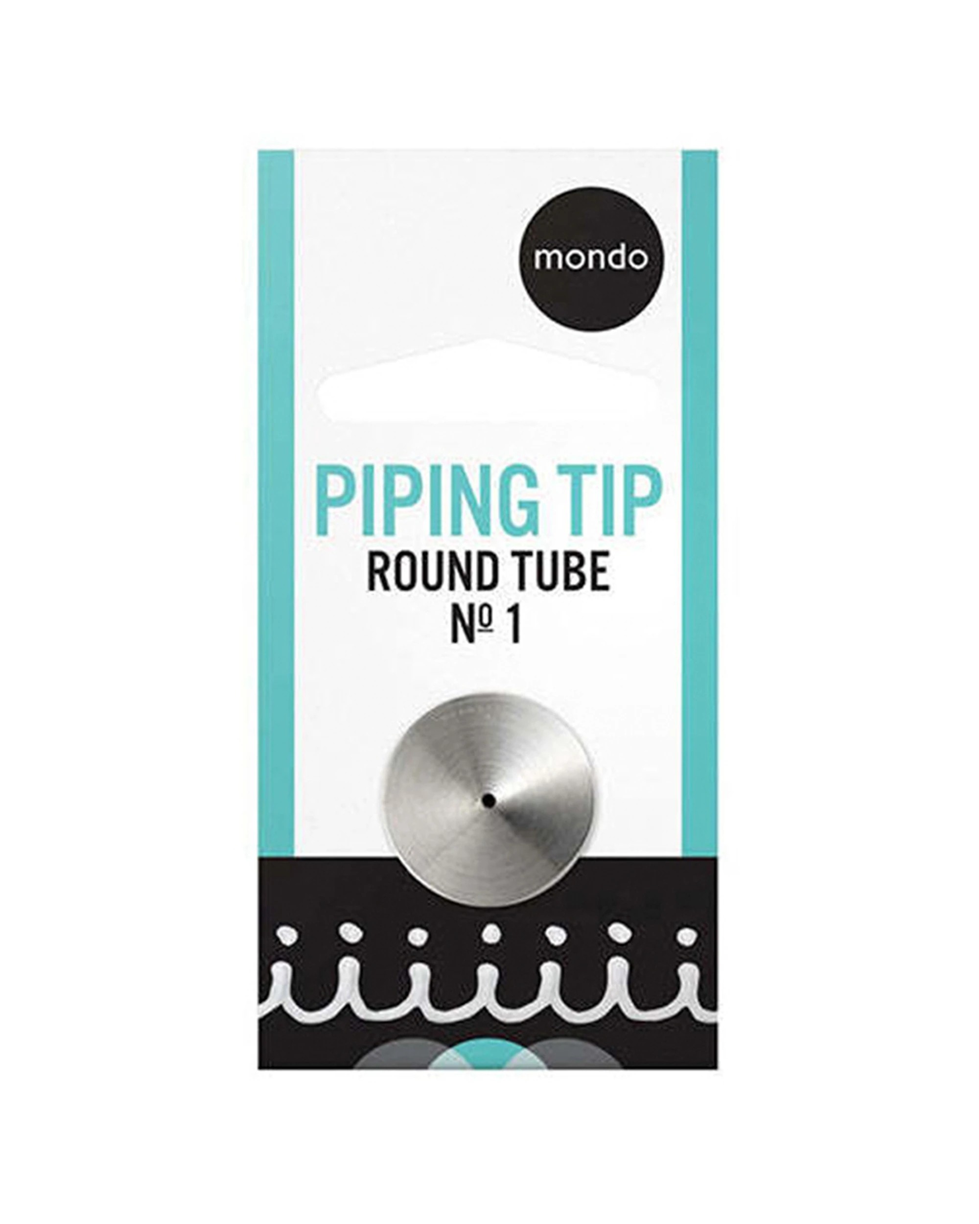 3 Mondo 1 Round Piping Tip Stainless Steel Seamless Durable Construction Cake Decorating Tool - Silver, 3 of 3