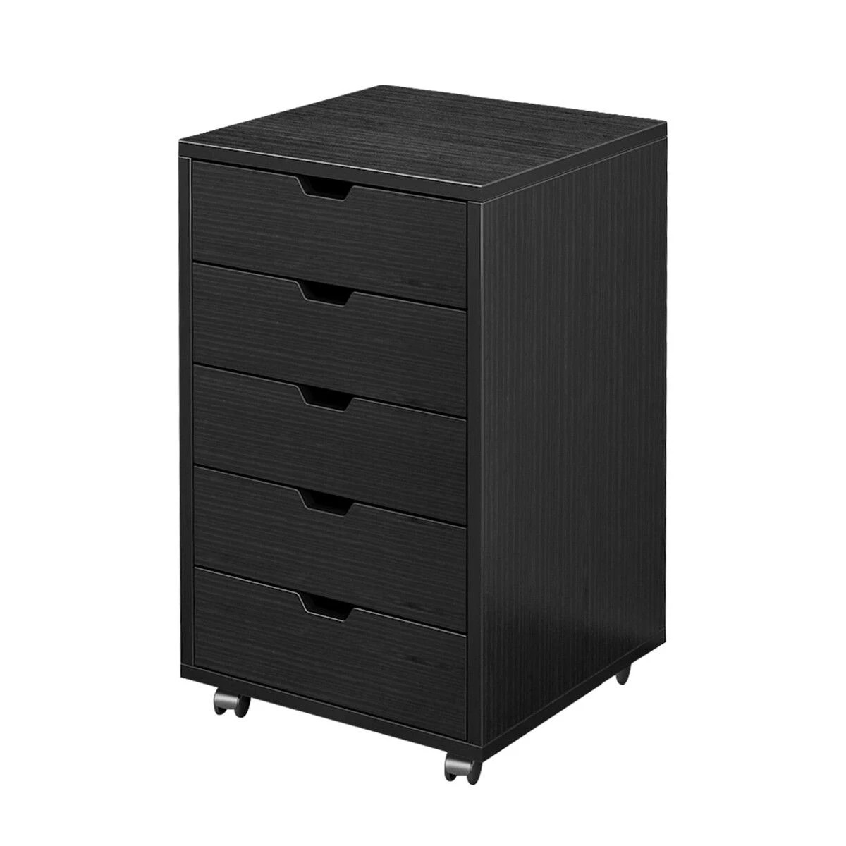 1 Ausway 5 Drawer File Cabinet Mobile Document Filing Organiser Home Office Storage Chest Cupboard, 1 of 5