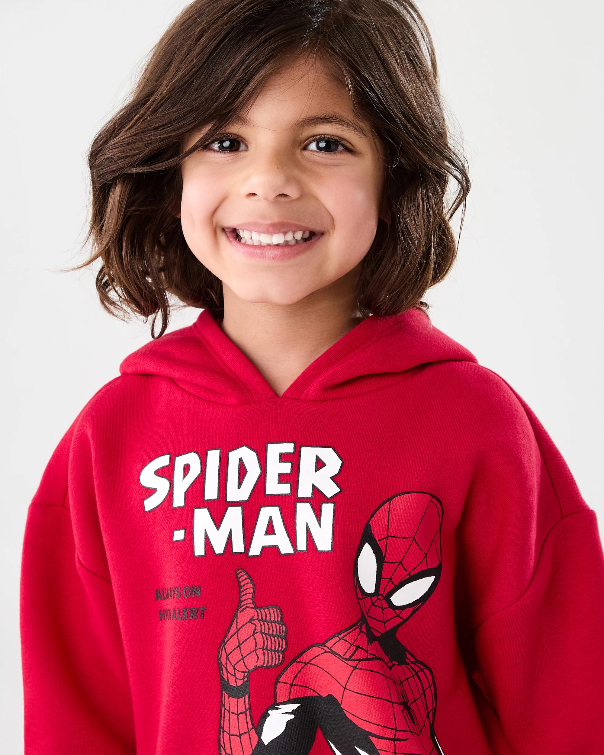 3 Spider-Man License Oversized Print Hoodie Spiderman, 3 of 7