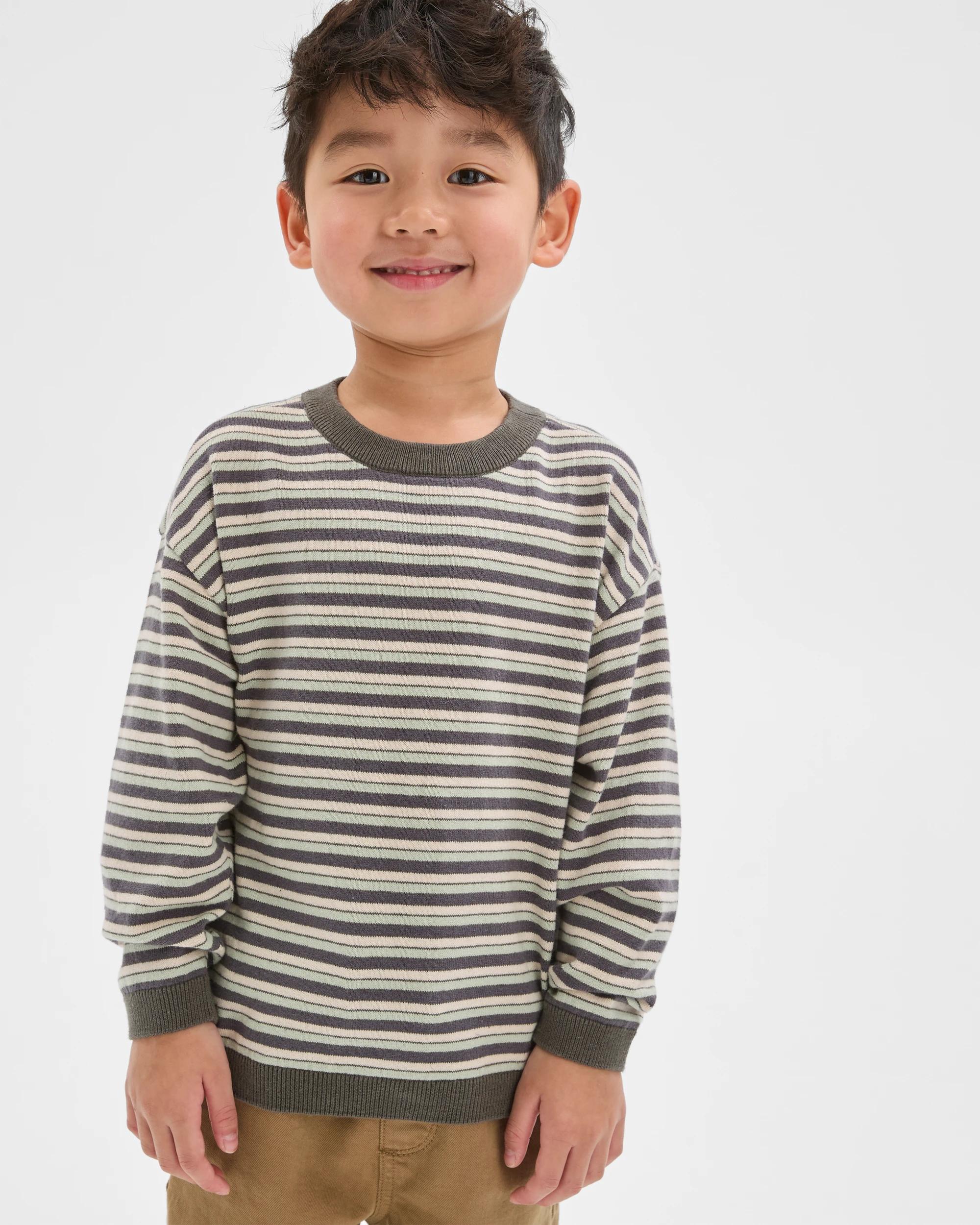 1 Target Kids Australian Cotton Blend Lightweight Knit Jumper GREEN, 1 of 6