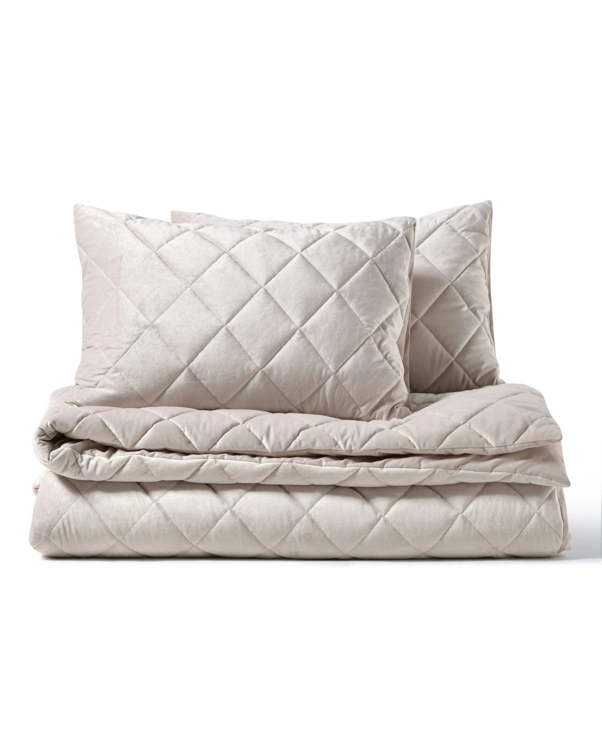 7 Dreamaker Haven Quilted Quilt Cover Set - Queen Bed - Stone, 7 of 9