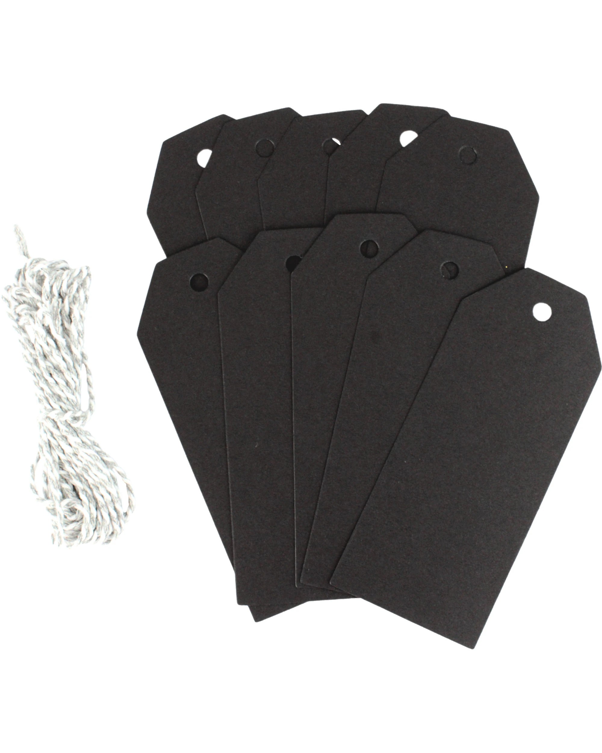 1 Artwrap Kraft Paper Gift Tags Pack of 10 - Black, 1 of 3