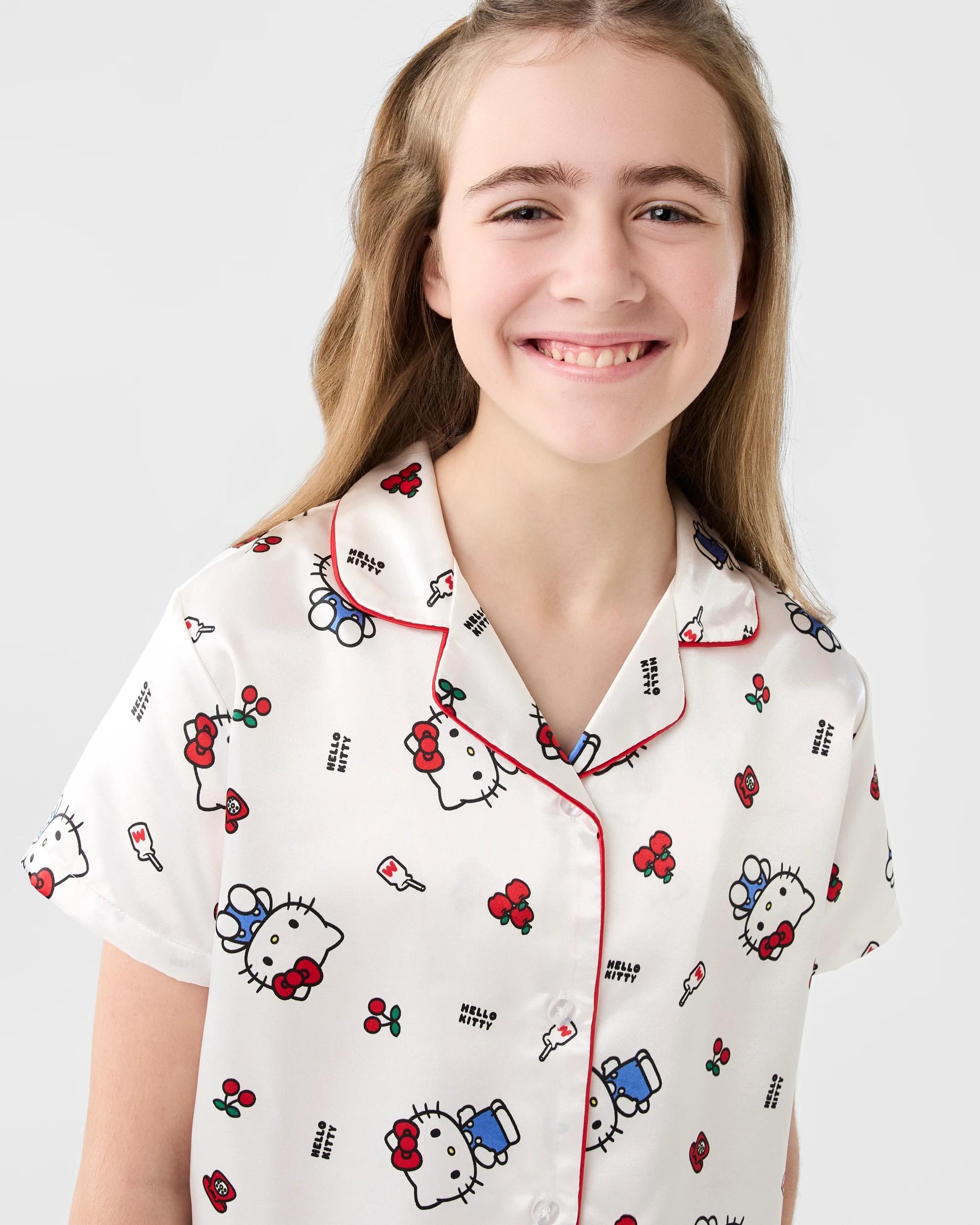 3 Hello Kitty License Satin Pyjama Set H Kitty, 3 of 8