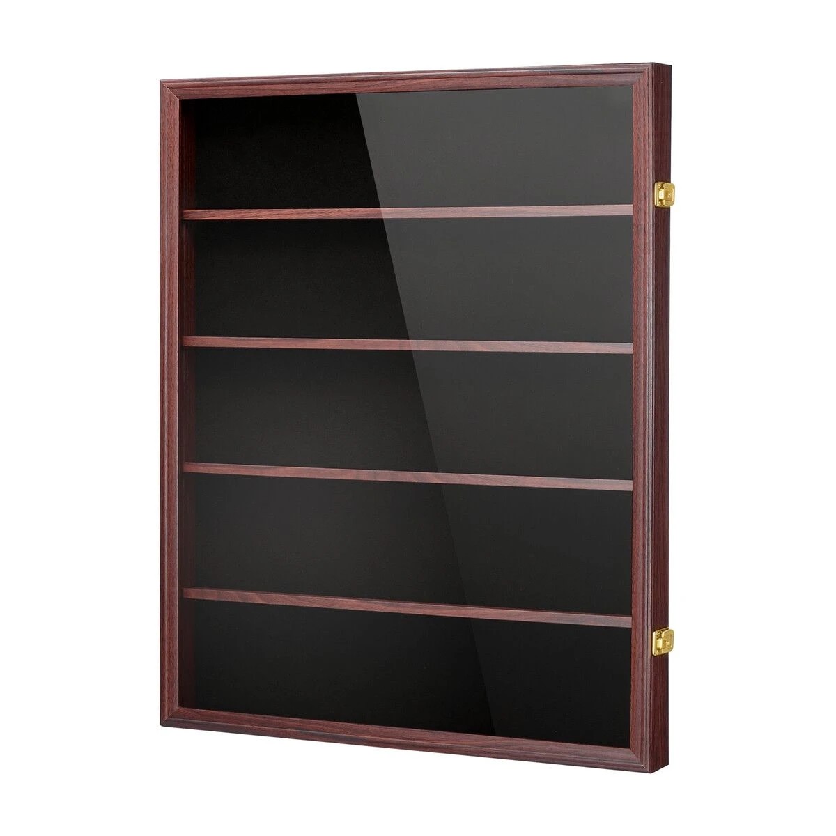 1 Ausway Sports Card Display Case Wall Mounted Lockable Cabinet for Graded PSA NBA Basketball Trading Cards, 1 of 7