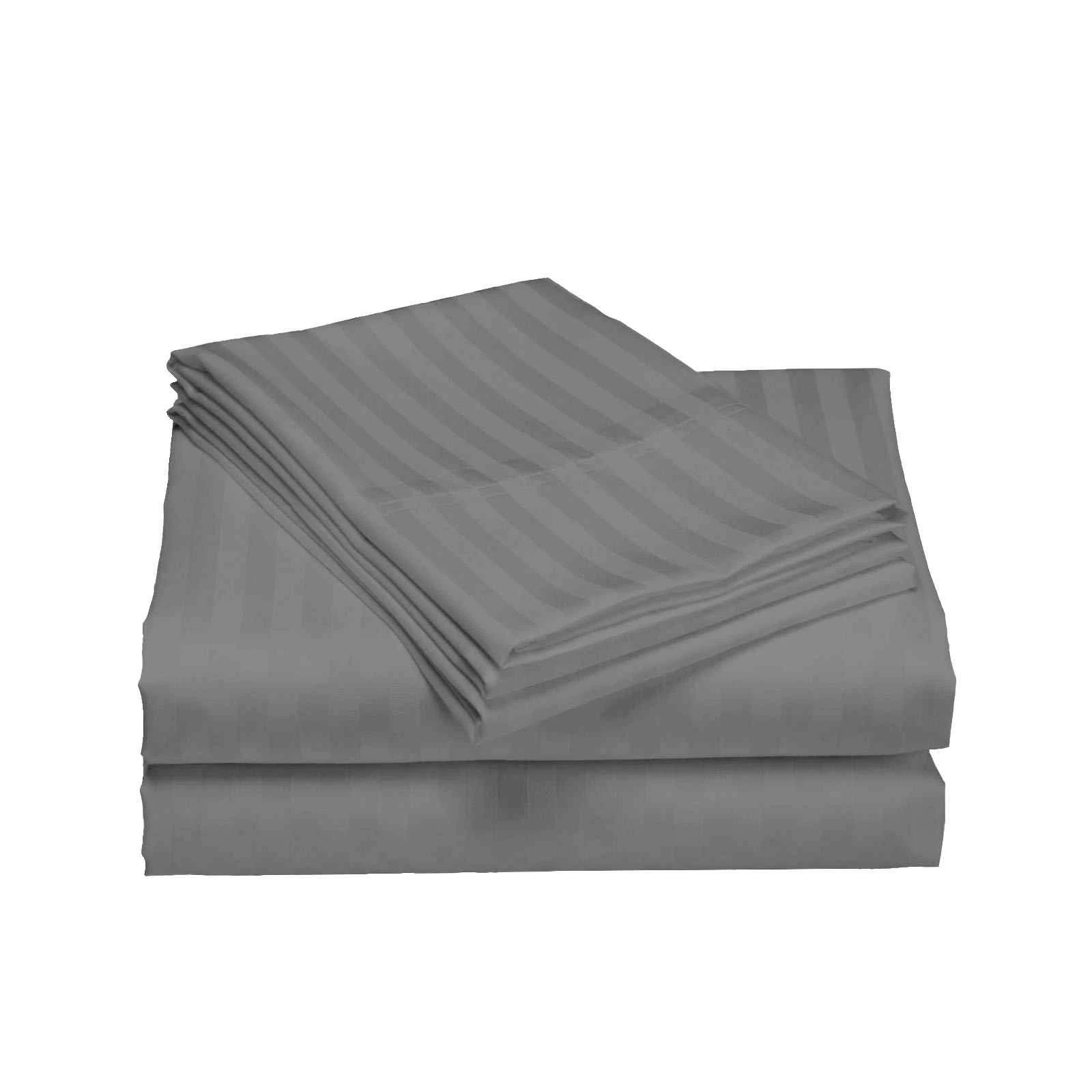 4 Royal Comfort 1200TC Damask Cotton Blend Sheet Set Ultra Soft Silky Luxe Bedding - Queen Bed - Charcoal, 4 of 6
