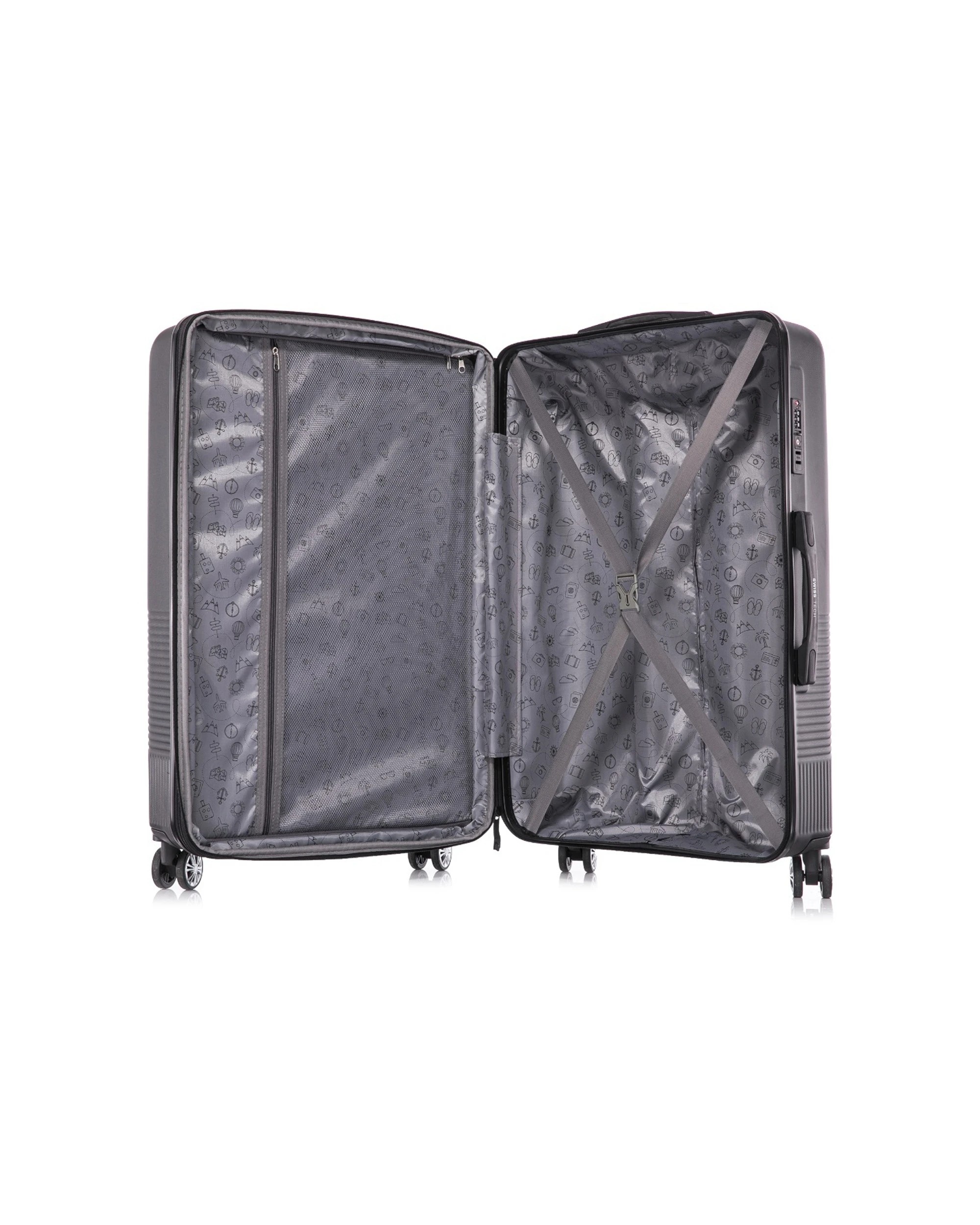 7 SwissTech Alpine 114L 76cm Checked Luggage - Black, 7 of 8