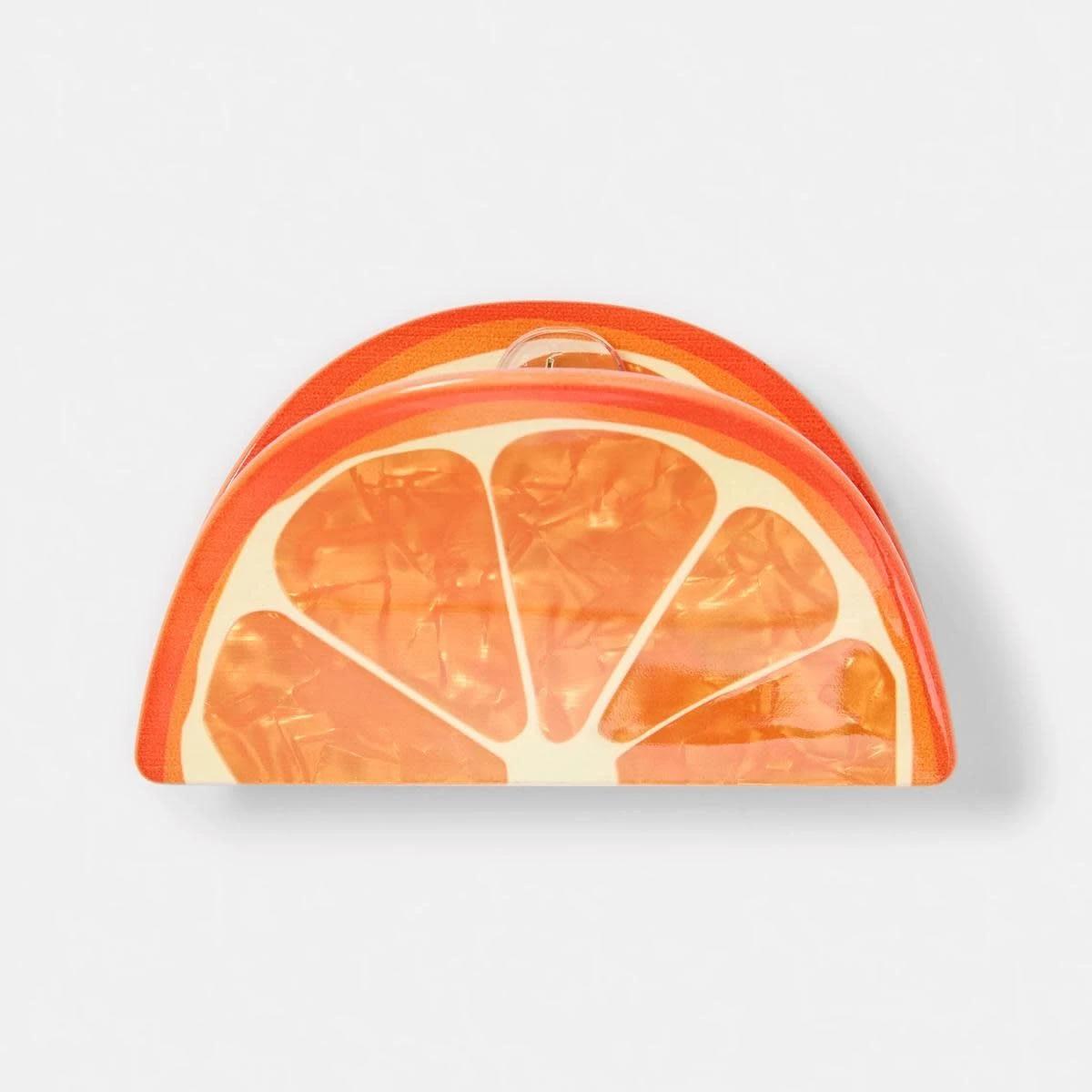 1 Orange Claw Hair Clip ACC ORANGE, 1 of 4