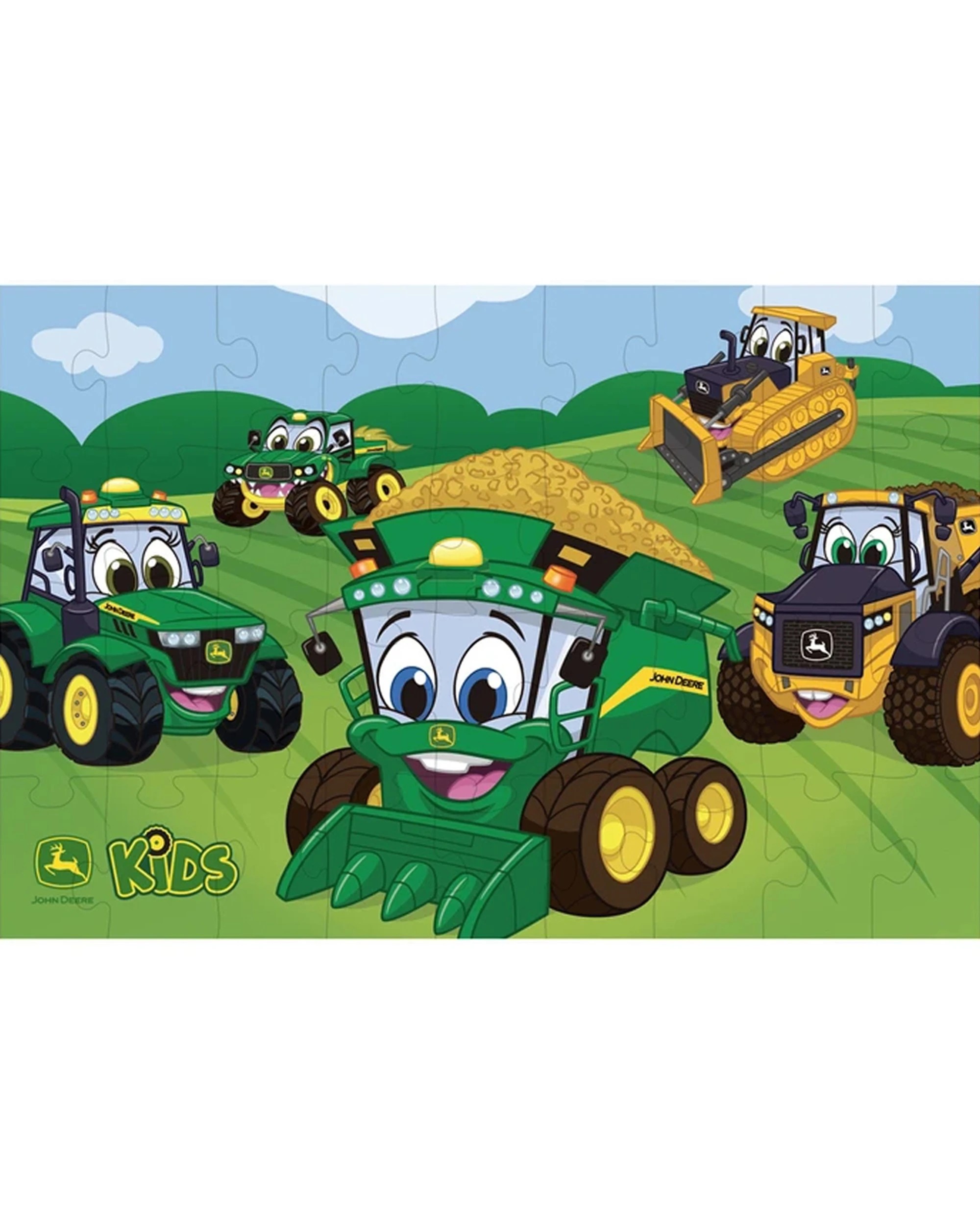 4 John Deere 36pc Kids Floor Puzzle Farm-Shaped Jumbo Pieces - Multi, 4 of 4