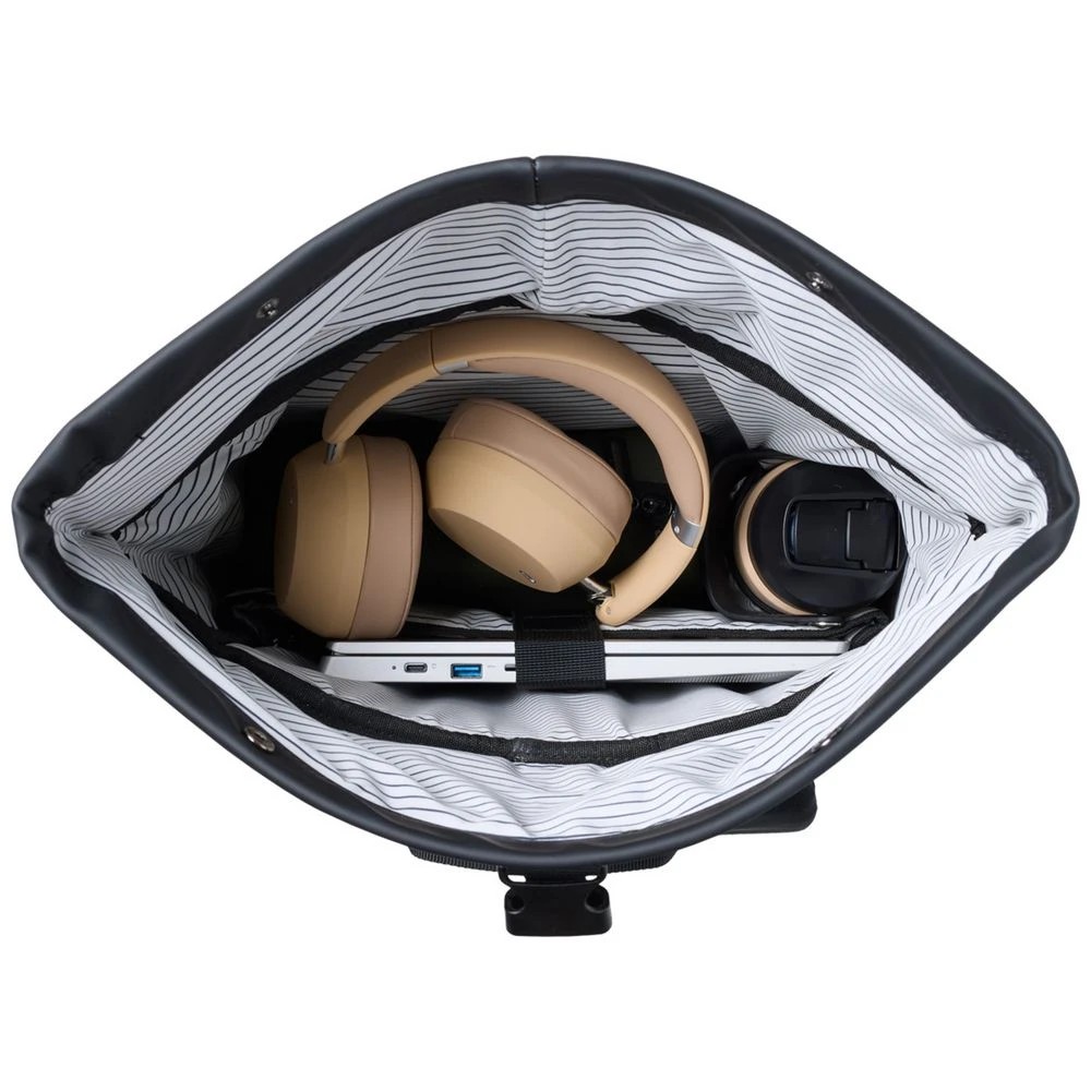 6 Otto On The Go Roll Top Backpack Black, 6 of 10