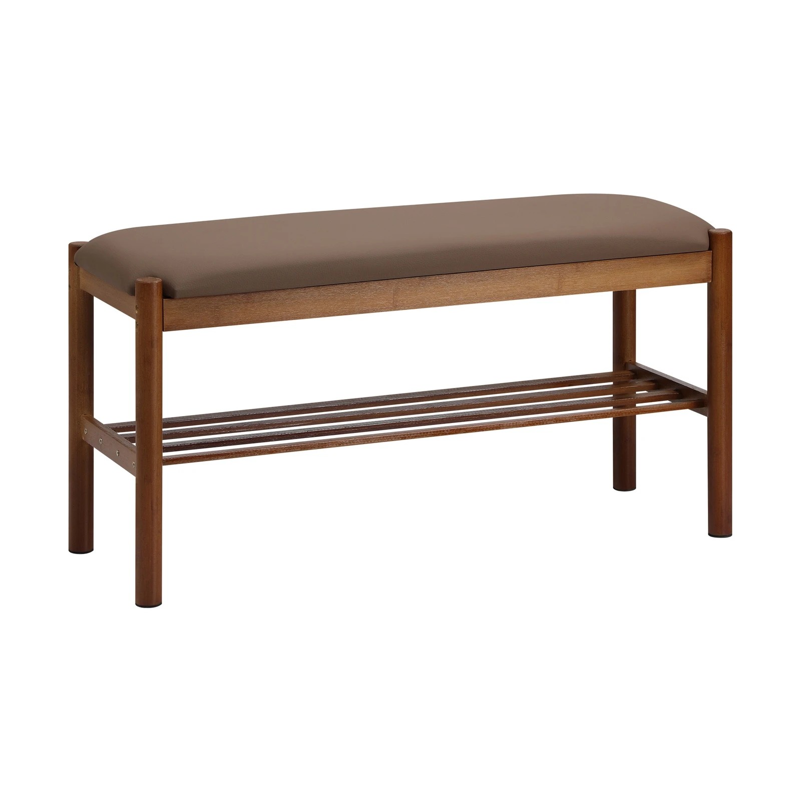 4 Oikiture Shoe Bench Bamboo Shoes Rack Cabinet Shelf Stool 80cm - Brown, 4 of 7