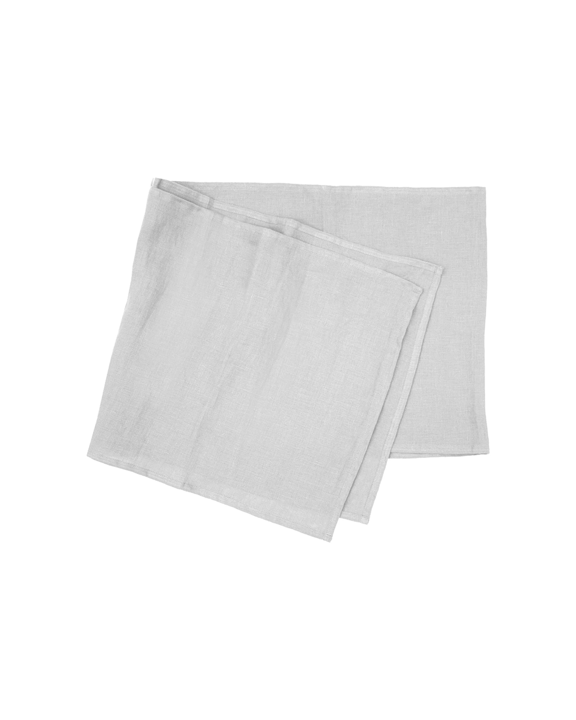 1 Bambury Tableware/Dinnerware Linen Table Runner 35x180cm - Silver, 1 of 1