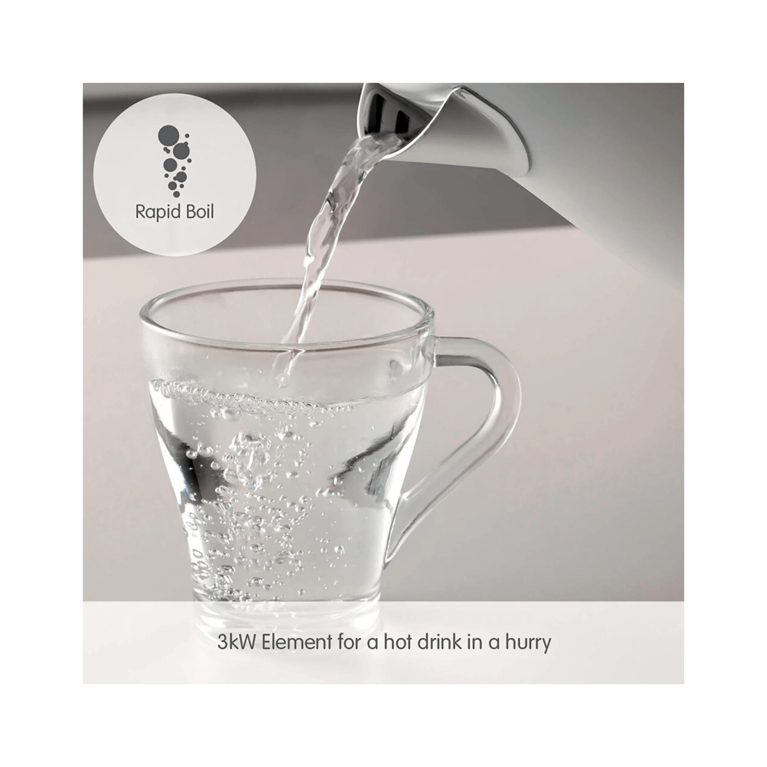 4 Morphy Richards Illumination 1.7 L Electric Kettle 2200w Water Boiling Jug - White, 4 of 10
